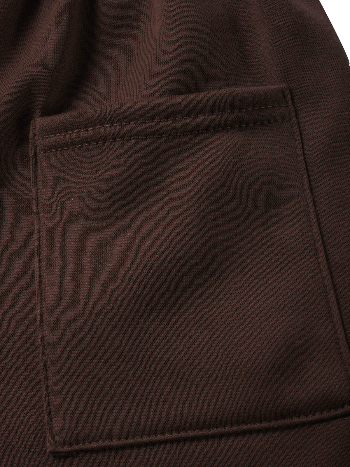 Men’s Brushed Elastic Lightweight Sweat Shorts with Pockets Plus Size 3XL-5XL in Brown - Hat and Beyond casual shorts