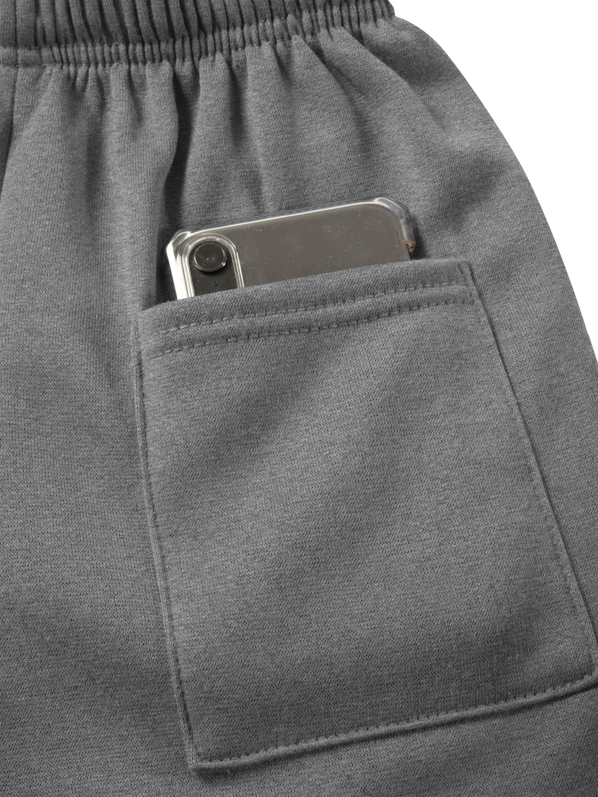 Men’s Brushed Elastic Lightweight Sweat Shorts with Pockets S-2XL in Medium Gray - Hat and Beyond casual shorts