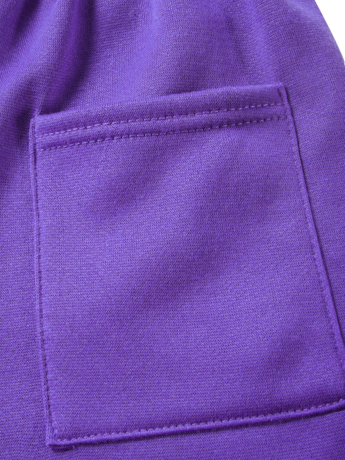 Men’s Brushed Elastic Lightweight Sweat Shorts with Pockets Plus Size 3XL-5XL in Purple - Hat and Beyond casual shorts