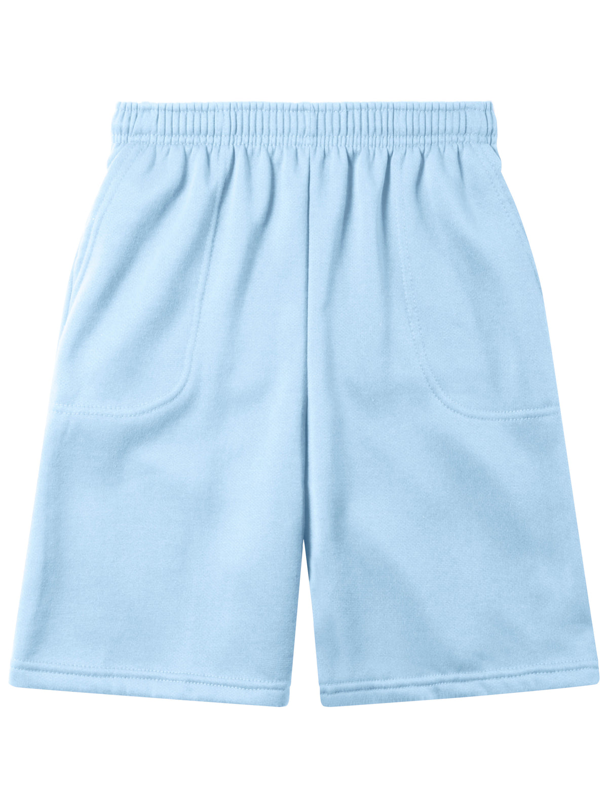 Men’s Brushed Elastic Lightweight Sweat Shorts with Pockets Plus Size 3XL-5XL in Sky Blue - Hat and Beyond casual shorts