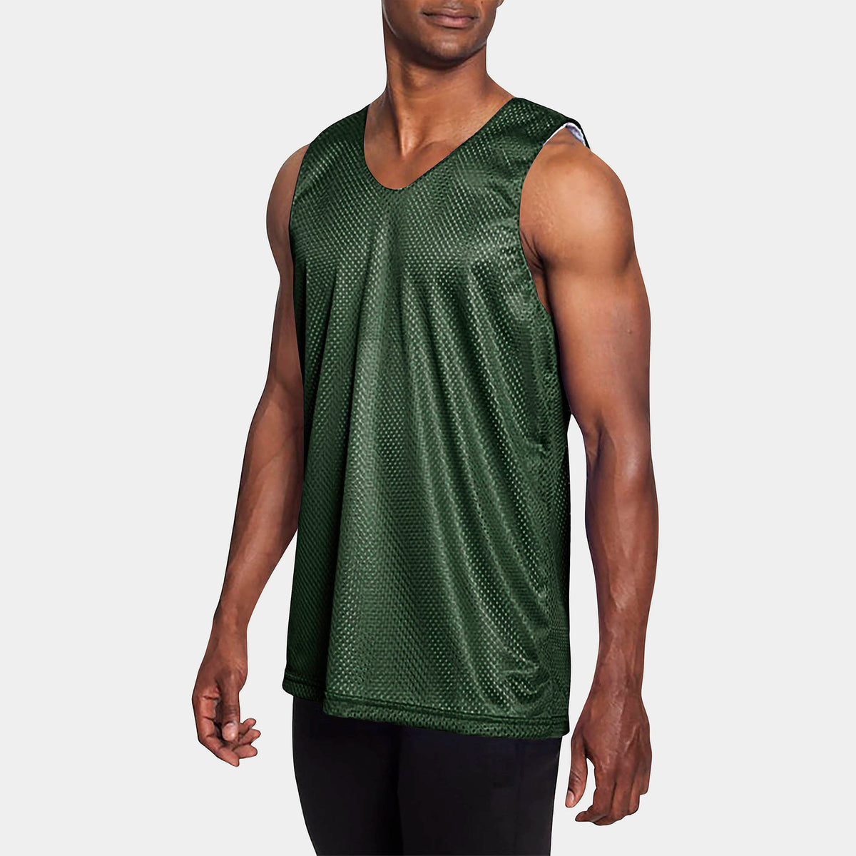 Men’s Reversible Basketball Jersey in basketball jersey_basketball uniforms_cheap basketball jerseys_jersey basket_reversible basketball jerseys_basketball jersey maker_Green - Hat