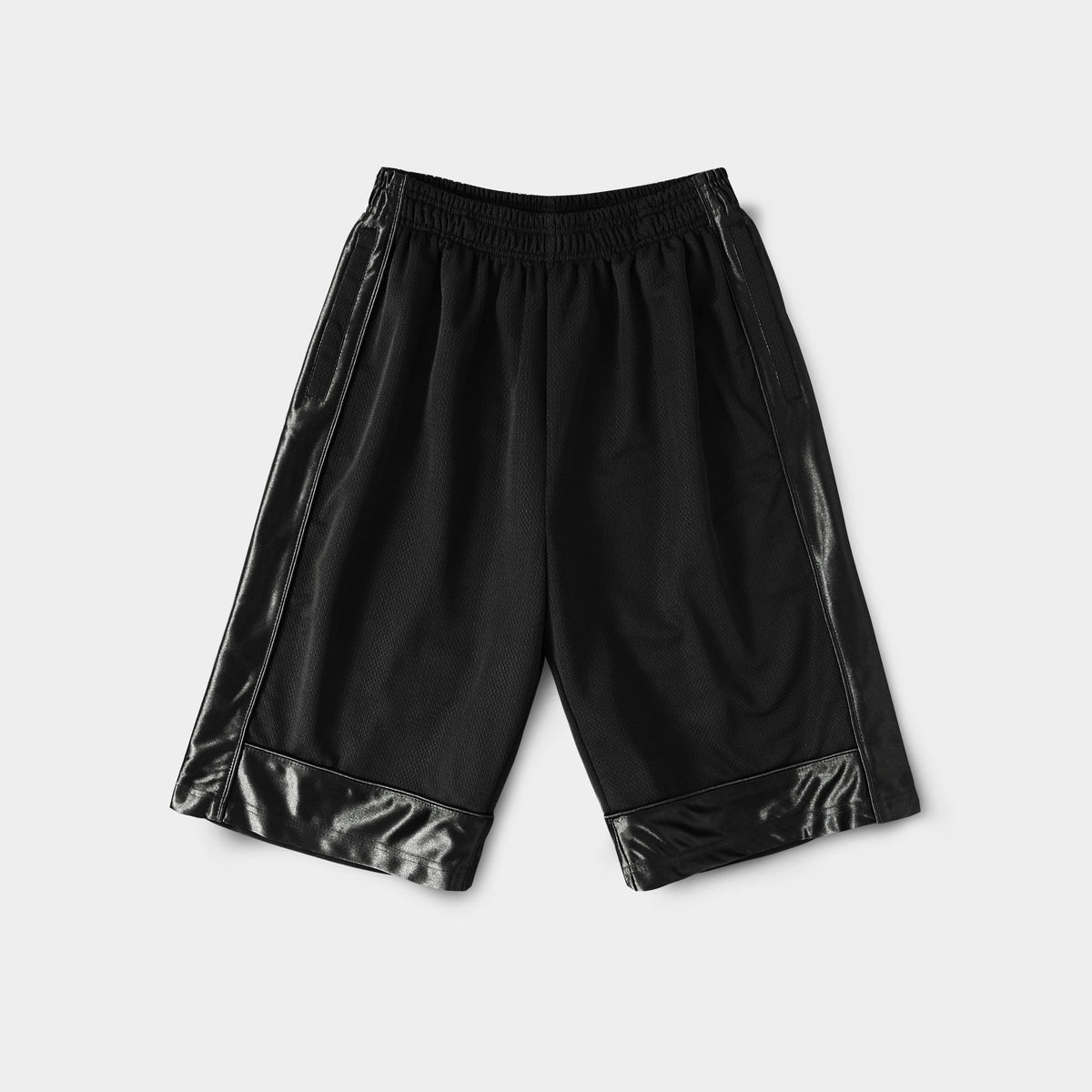 Men’s Heavyweight Mesh Shorts with Pockets Basketball Gym Workout Short in Black - Hat and Beyond casual shorts