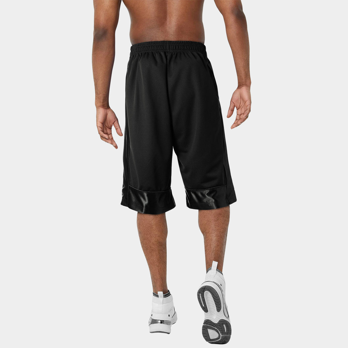 Men’s Heavyweight Mesh Shorts with Pockets Basketball Gym Workout Short in Black - Hat and Beyond casual shorts