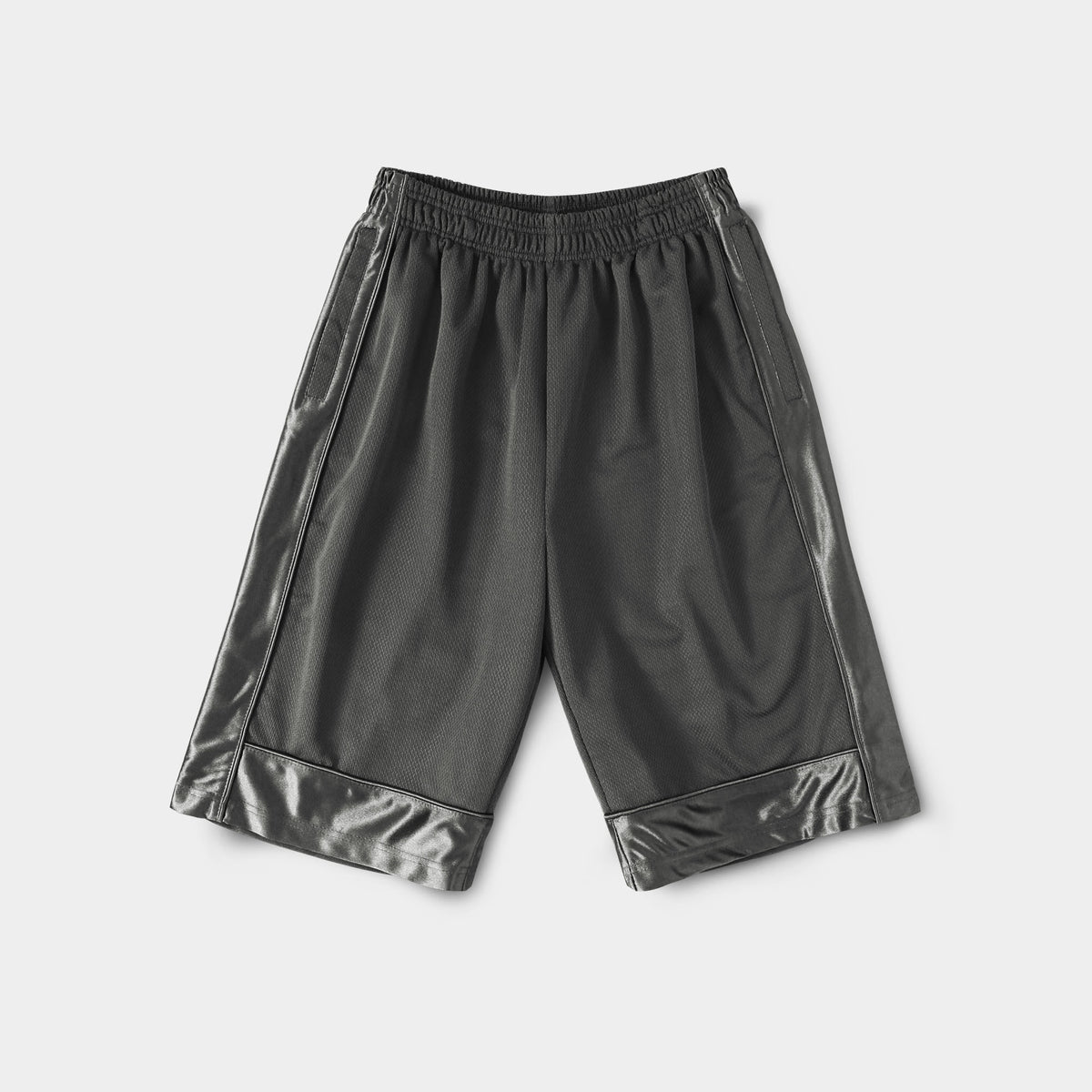 Men’s Heavyweight Mesh Shorts with Pockets Basketball Gym Workout Short in Cool Gray - Hat and Beyond casual shorts