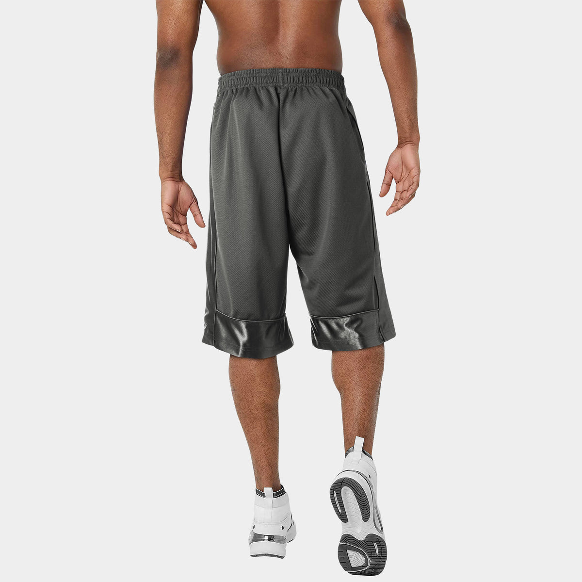 Men’s Heavyweight Mesh Shorts with Pockets Basketball Gym Workout Short in Cool Gray - Hat and Beyond casual shorts