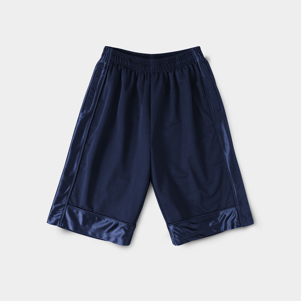 Men’s Heavyweight Mesh Shorts with Pockets Basketball Gym Workout Short in Navy - Hat and Beyond casual shorts