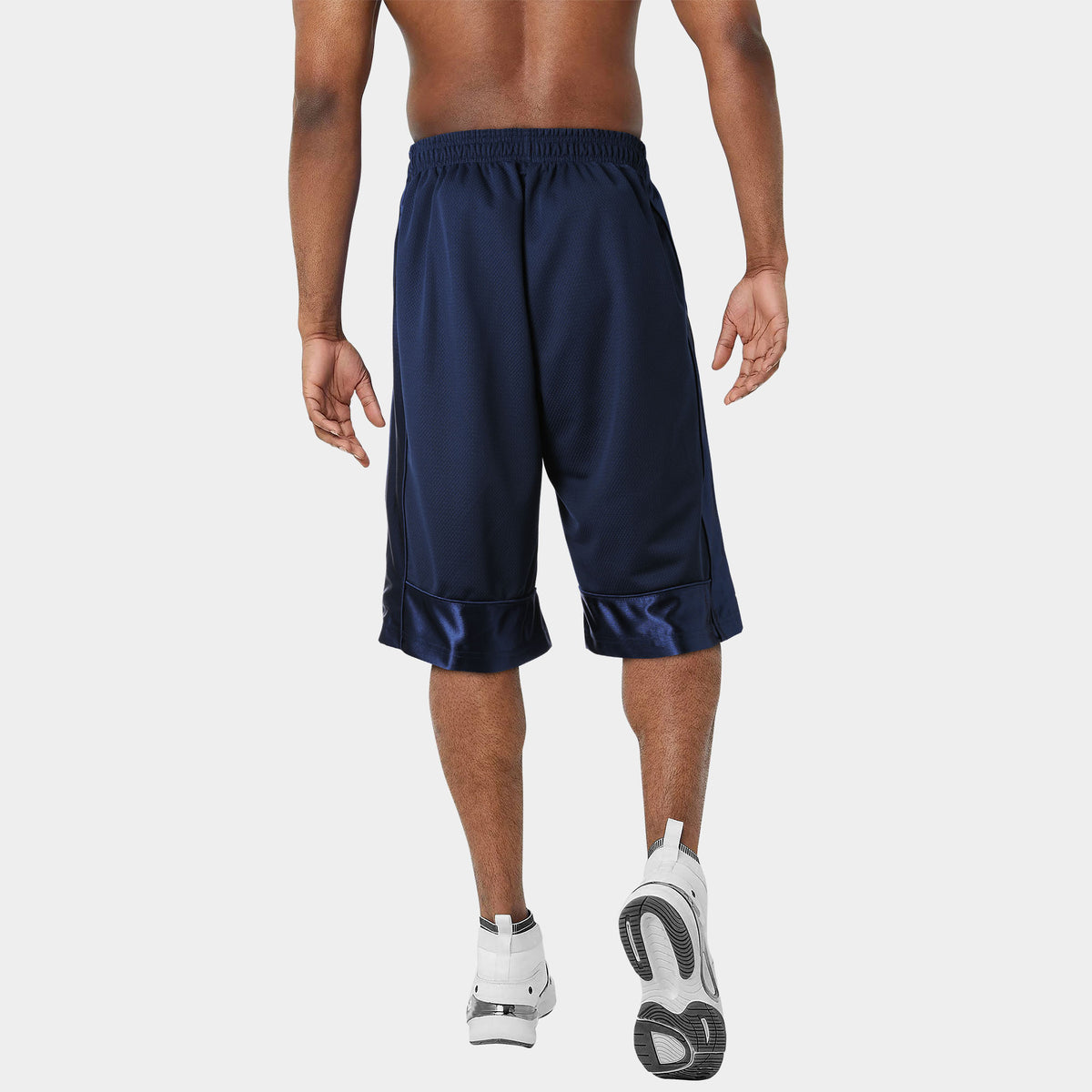 Men’s Heavyweight Mesh Shorts with Pockets Basketball Gym Workout Short in Navy - Hat and Beyond casual shorts