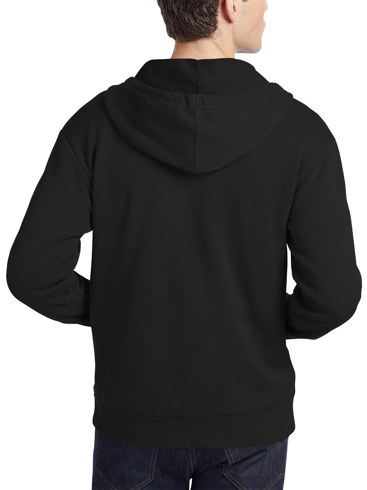 Men’s Ultimate Heavyweight Zip Up Hoodie Jacket XS-XL in Black - Hat and Beyond hoodie
