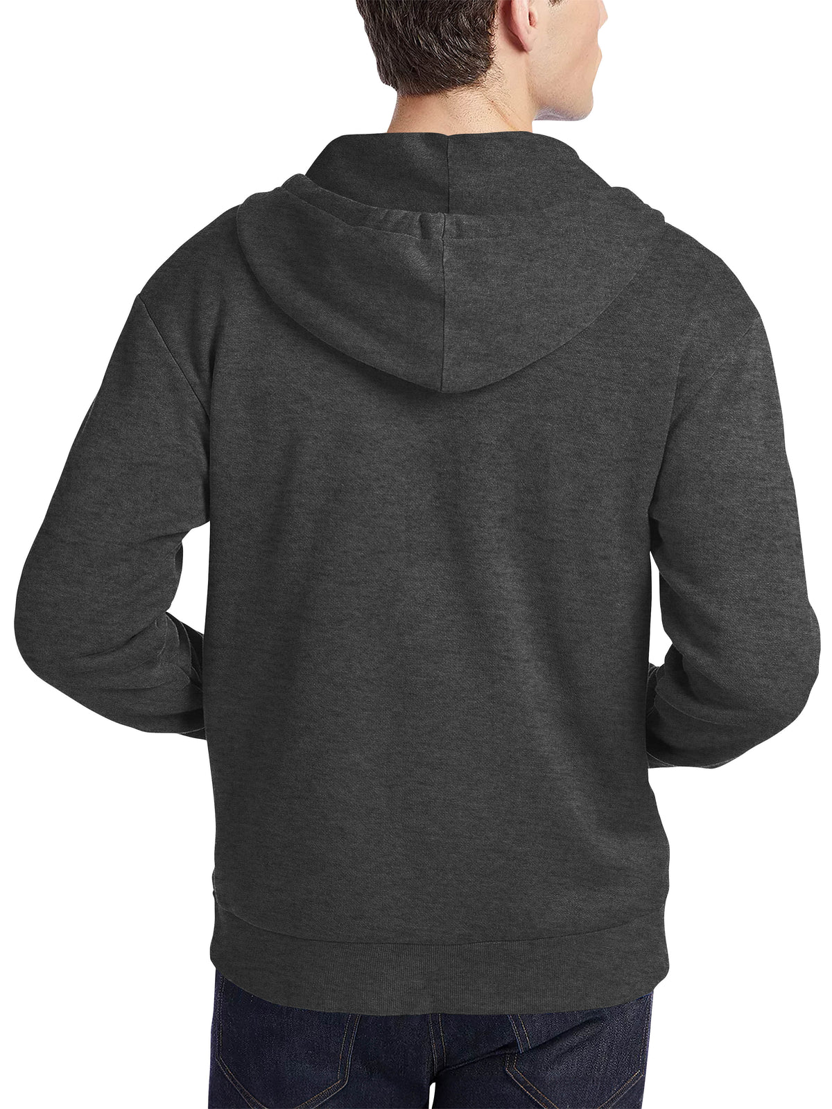 Men’s Ultimate Heavyweight Zip Up Hoodie Jacket 2XL-5XL in Charcoal Heather - Hat and Beyond hoodie