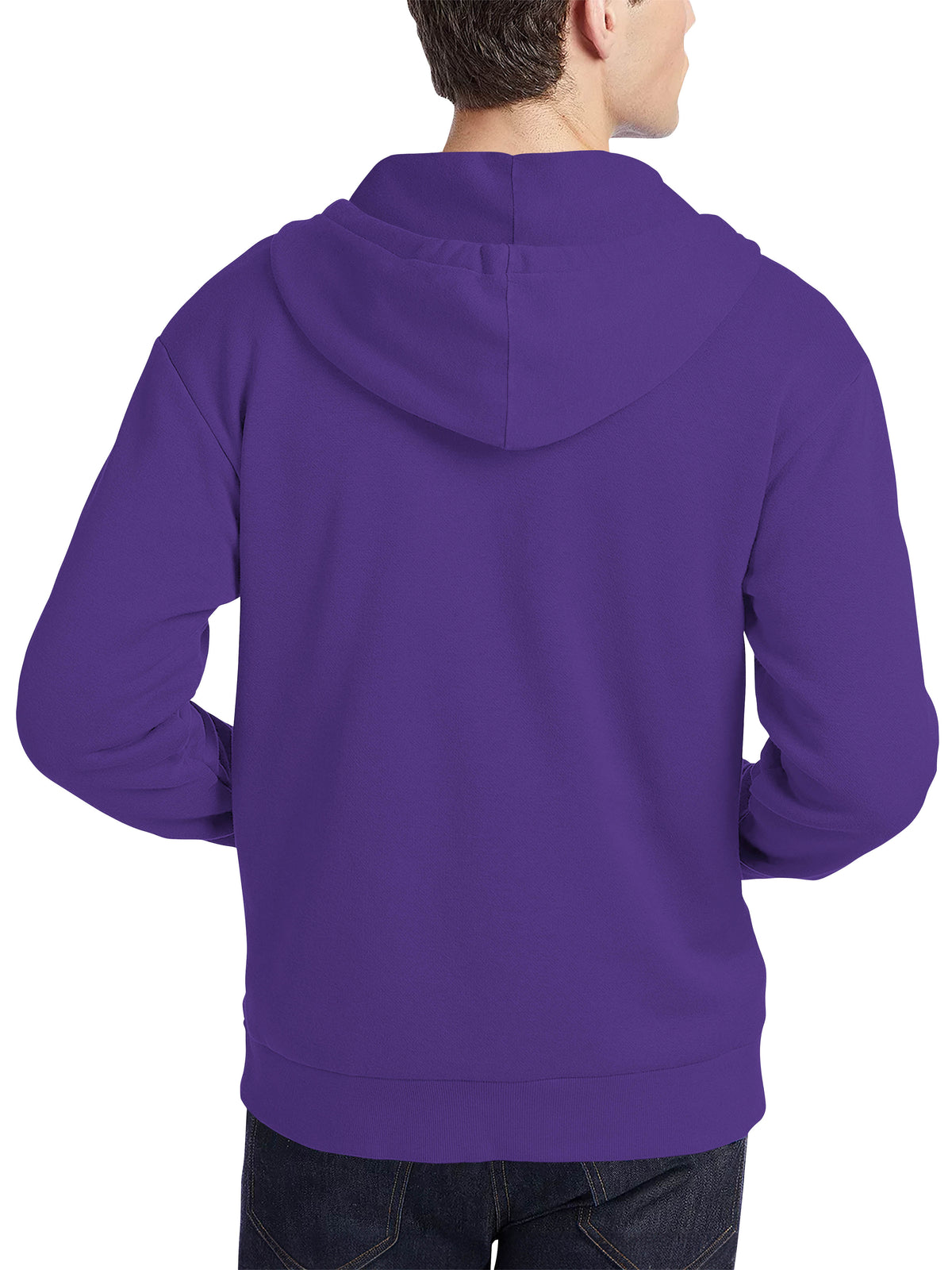 Men’s Ultimate Heavyweight Zip Up Hoodie Jacket 2XL-5XL in Purple - Hat and Beyond hoodie