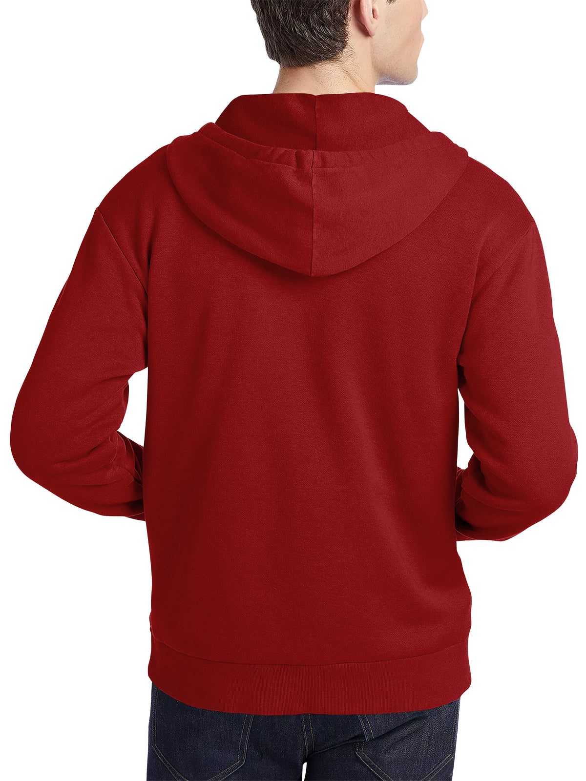 Men’s Ultimate Heavyweight Zip Up Hoodie Jacket 2XL-5XL in Red - Hat and Beyond hoodie