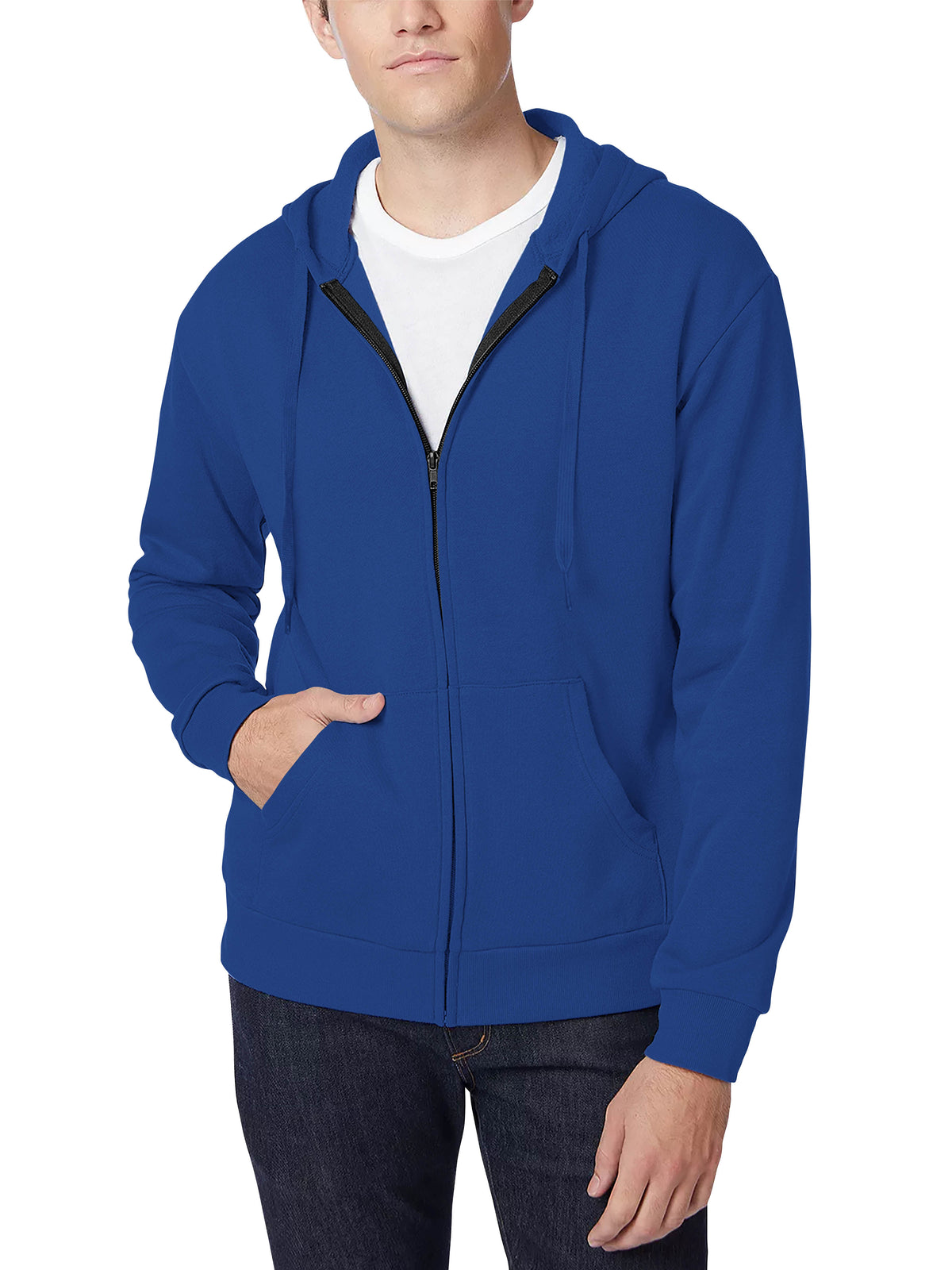 Men’s Ultimate Heavyweight Zip Up Hoodie Jacket XS-XL in Royal Blue - Hat and Beyond hoodie