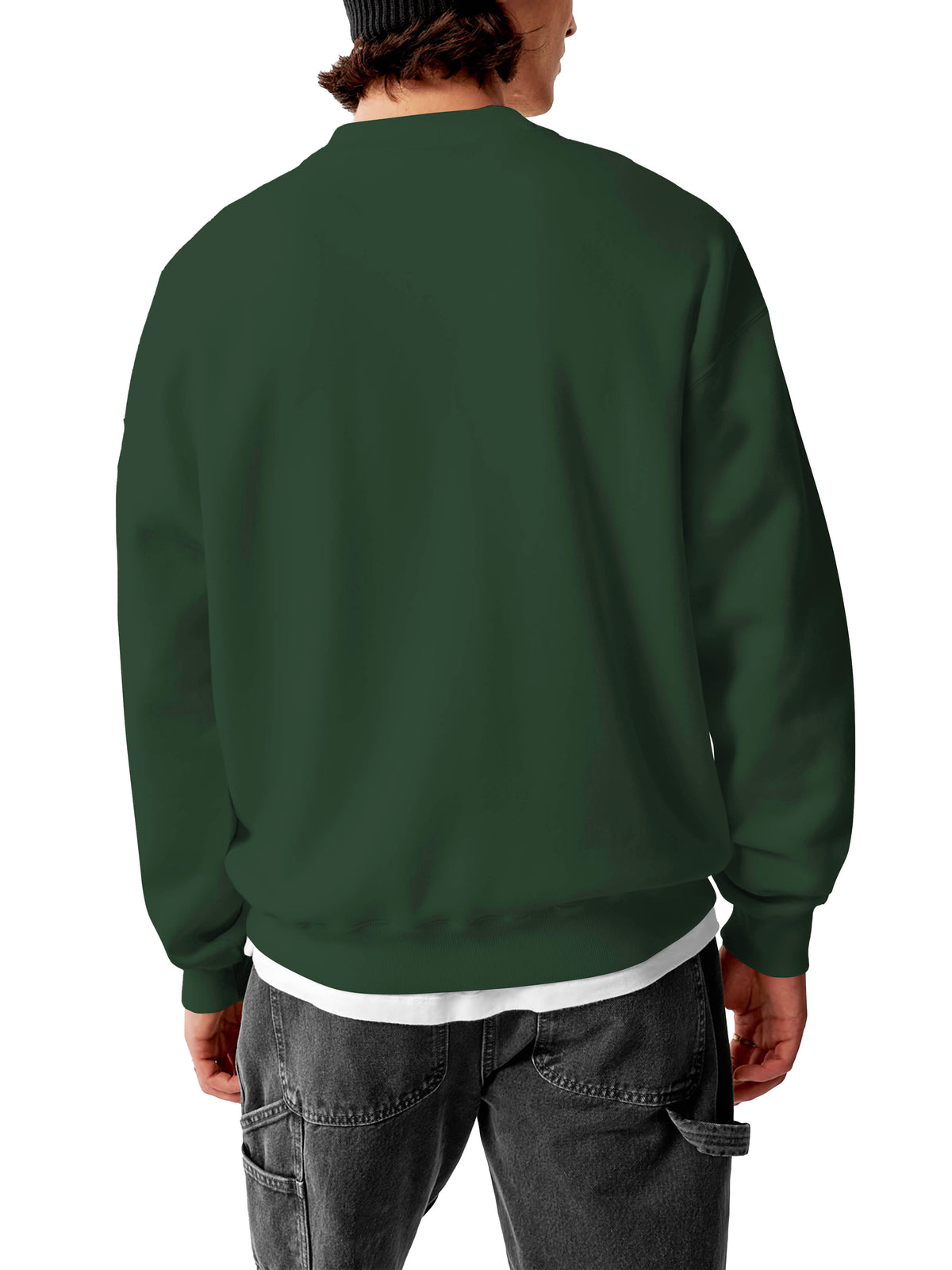 Men’s Ultimate Heavyweight Crewneck Sweatshirt XS-XL in Lime - Hat and Beyond crewneck sweatshirt