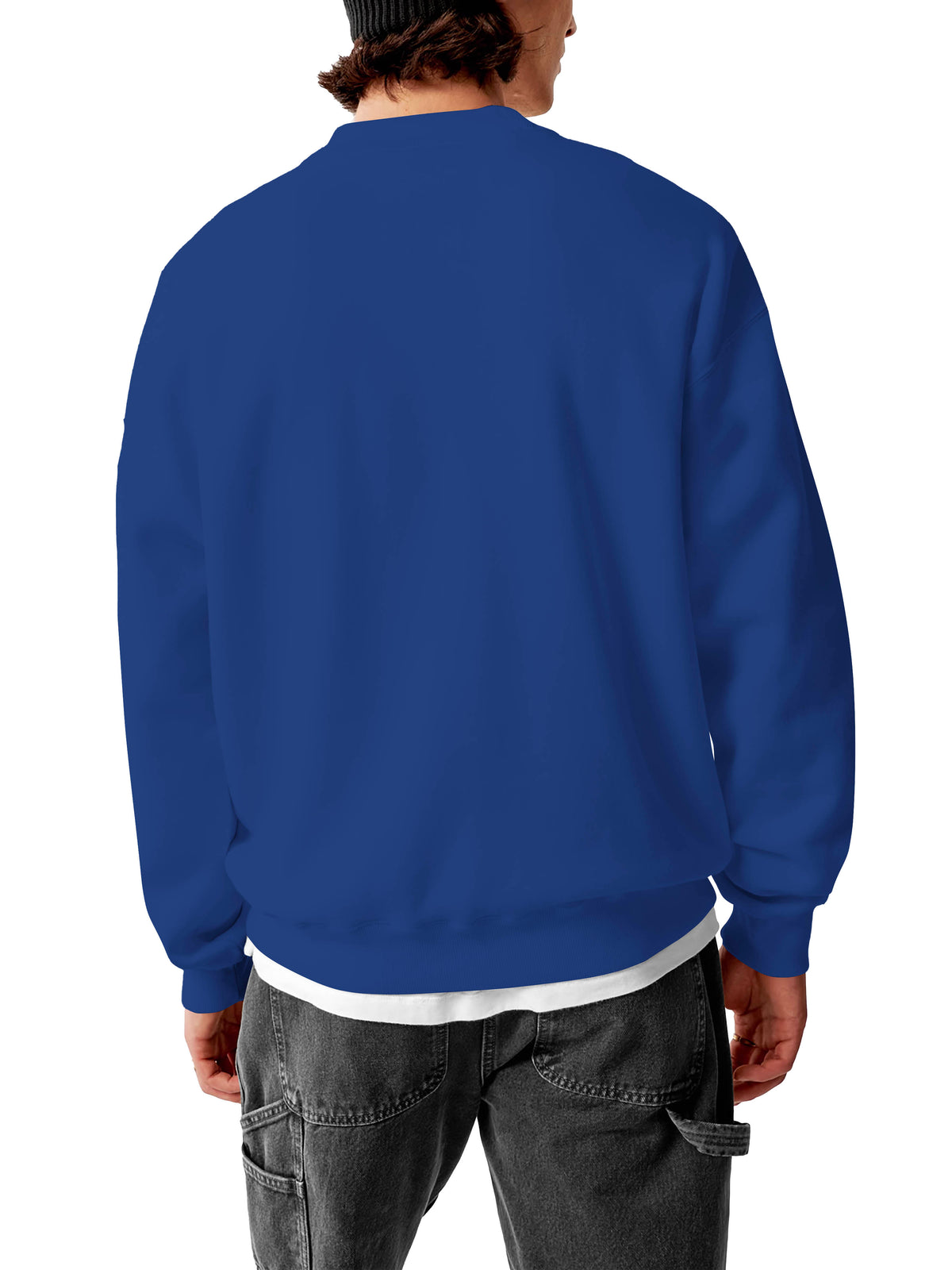 Men’s Ultimate Heavyweight Crewneck Sweatshirt XS-XL in Royal Blue - Hat and Beyond crewneck sweatshirt