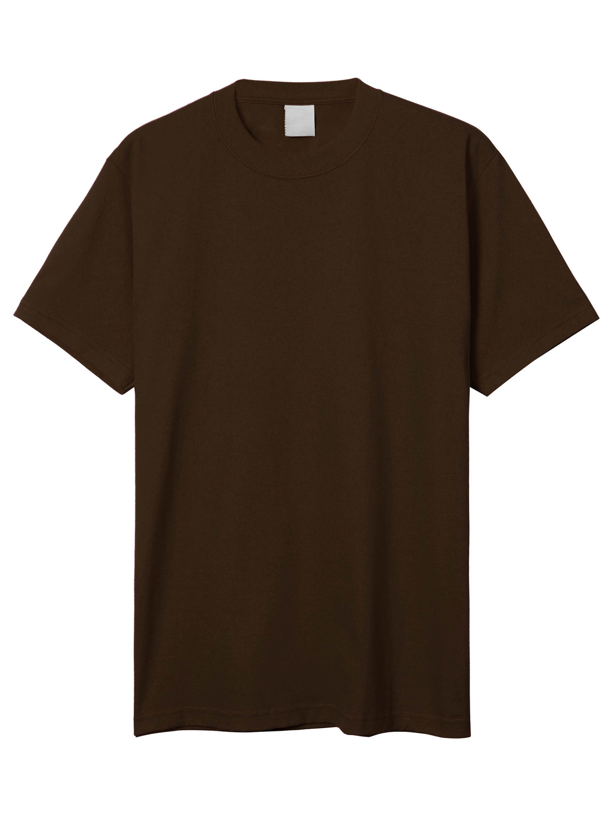 Men’s Super Max Heavyweight T Shirt Tall Sizes XLT-5XT in Brown - Hat and Beyond blank tee