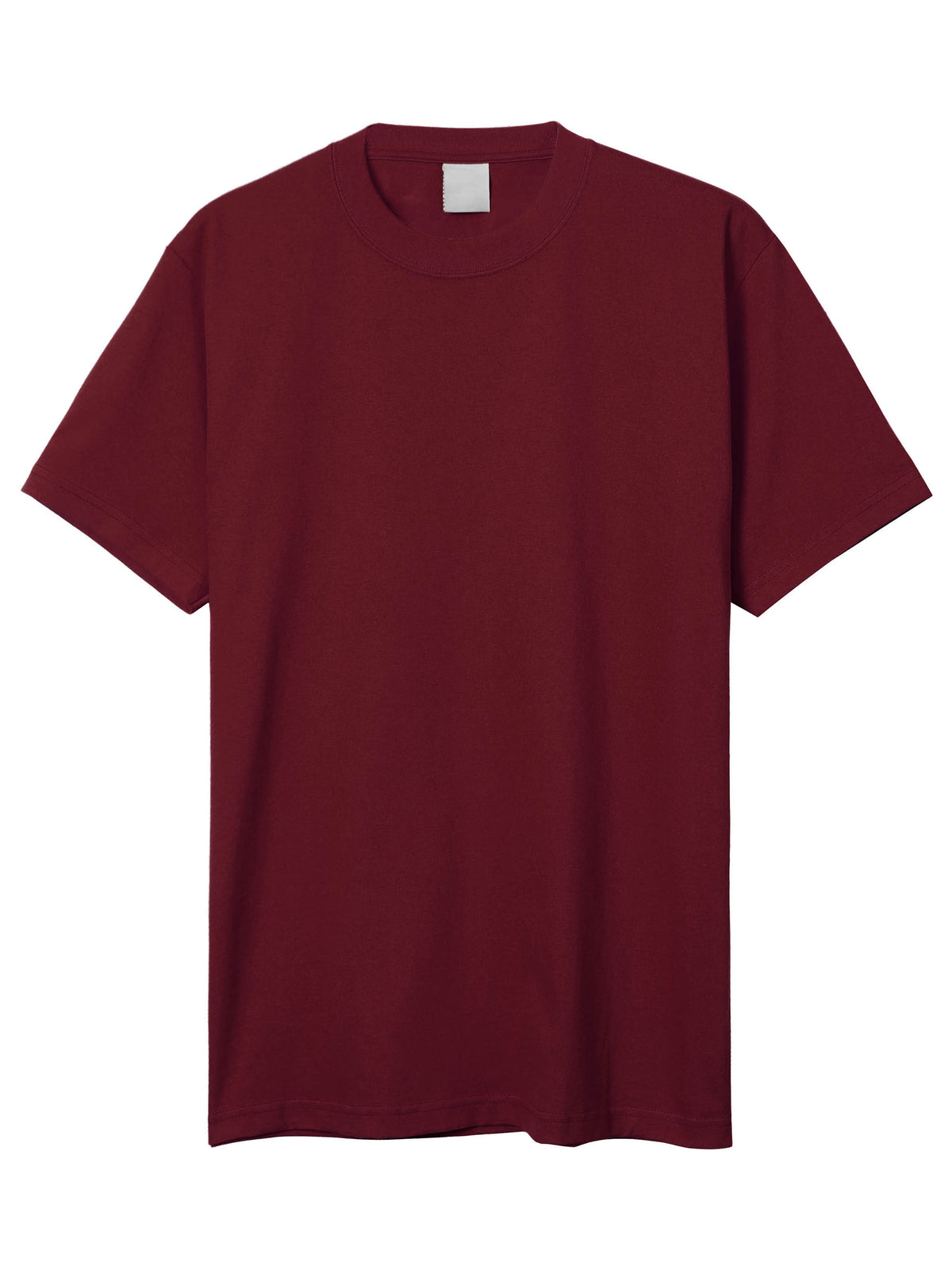 Men’s Super Max Heavyweight T Shirt S-2XL in Burgundy - Hat and Beyond blank tee