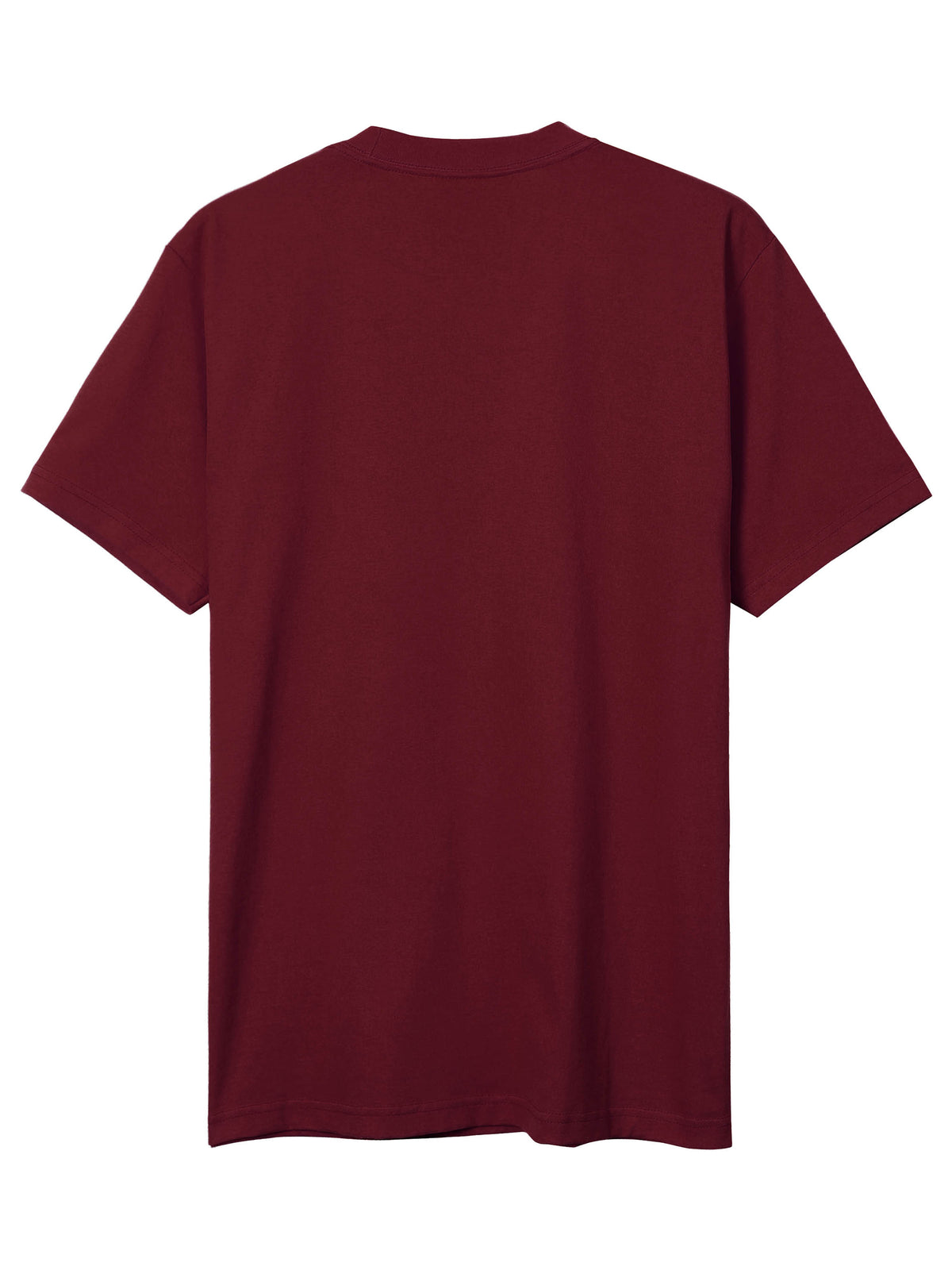 Men’s Super Max Heavyweight T Shirt Tall Sizes XLT-5XT in Burgundy - Hat and Beyond blank tee