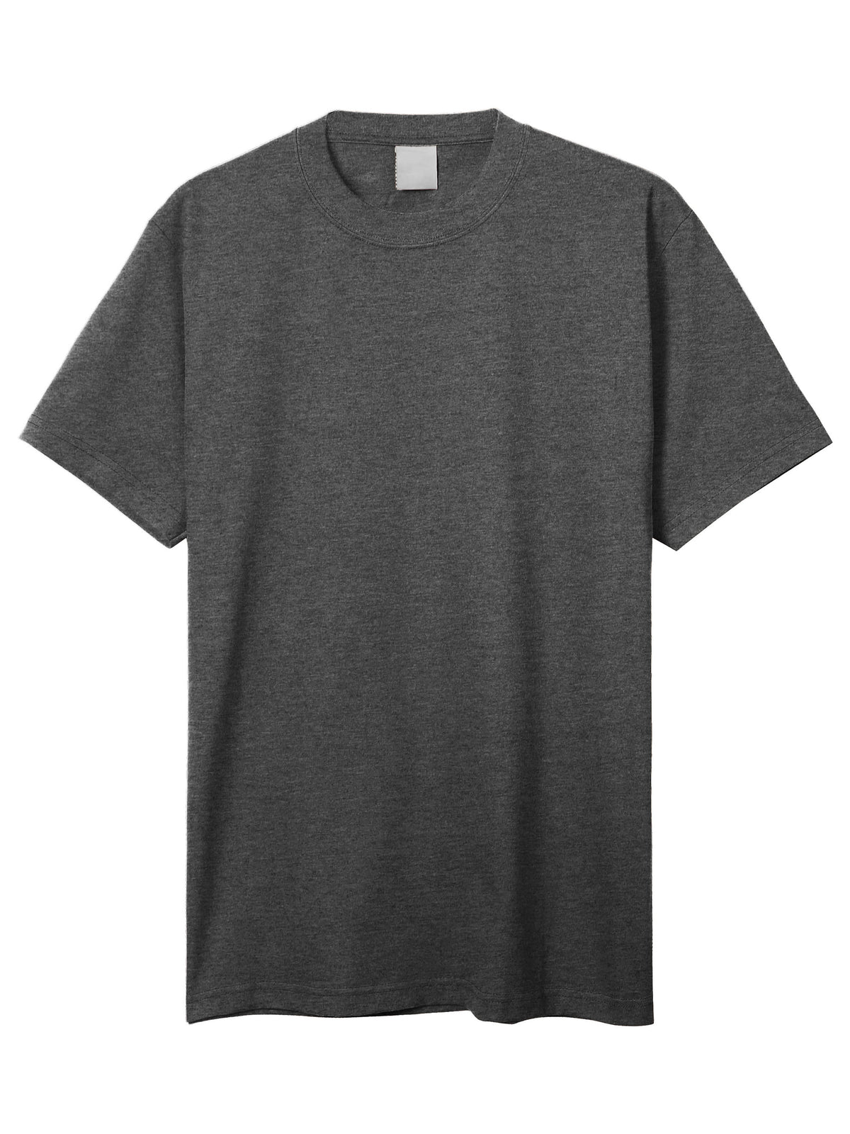 Men’s Super Max Heavyweight T Shirt Tall Sizes XLT-5XT in Charcoal Gray - Hat and Beyond blank tee