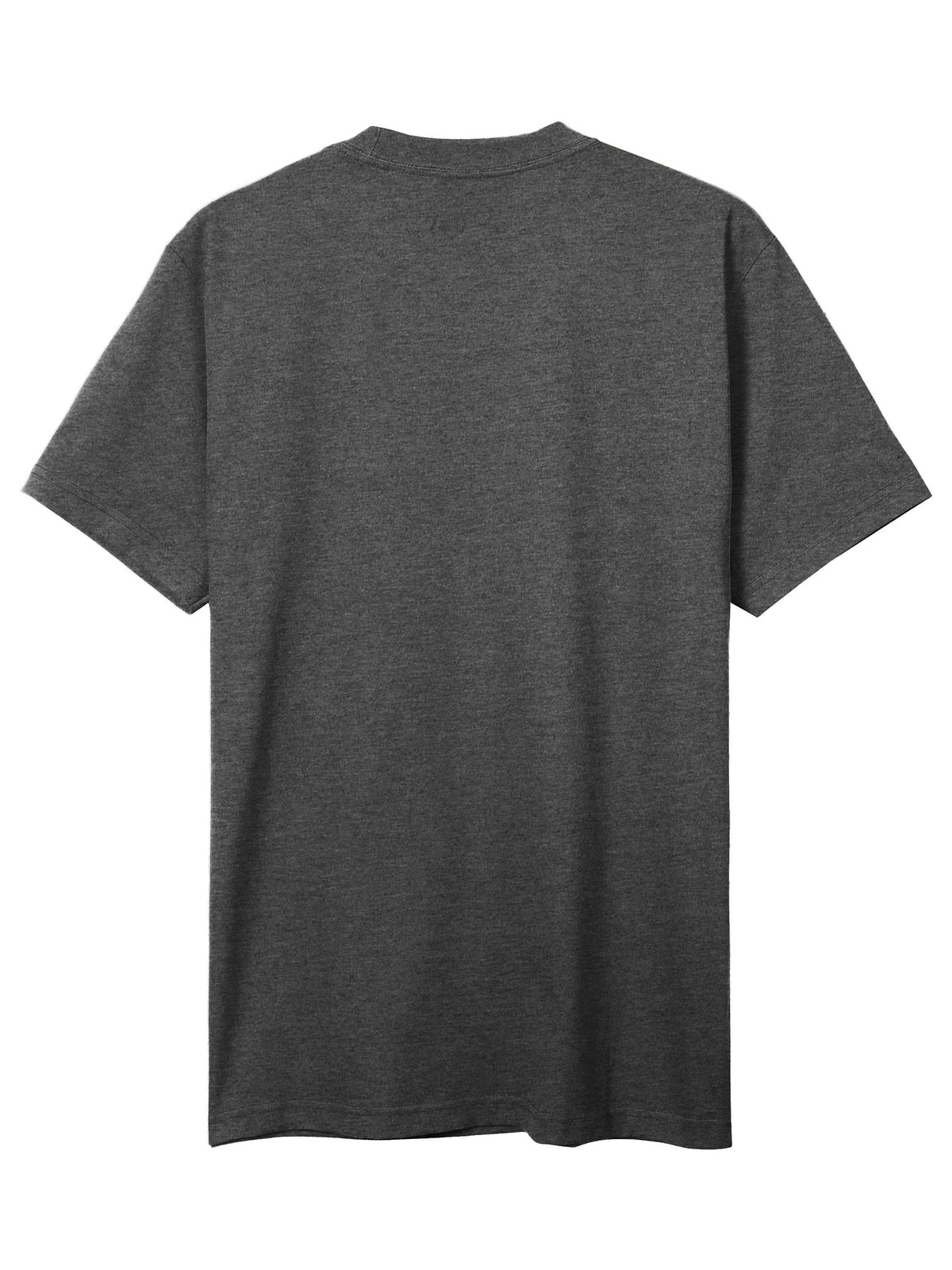 Men’s Super Max Heavyweight T Shirt S-2XL in Charcoal Gray - Hat and Beyond blank tee