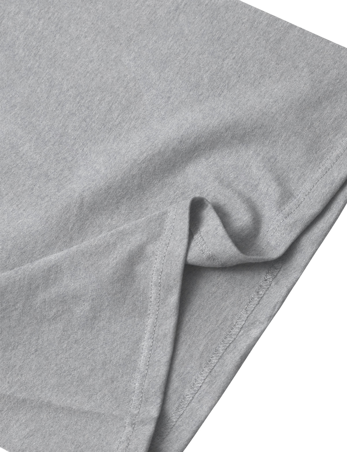 Men’s Super Max Heavyweight T Shirt Tall Sizes XLT-5XT in Heather Gray - Hat and Beyond blank tee
