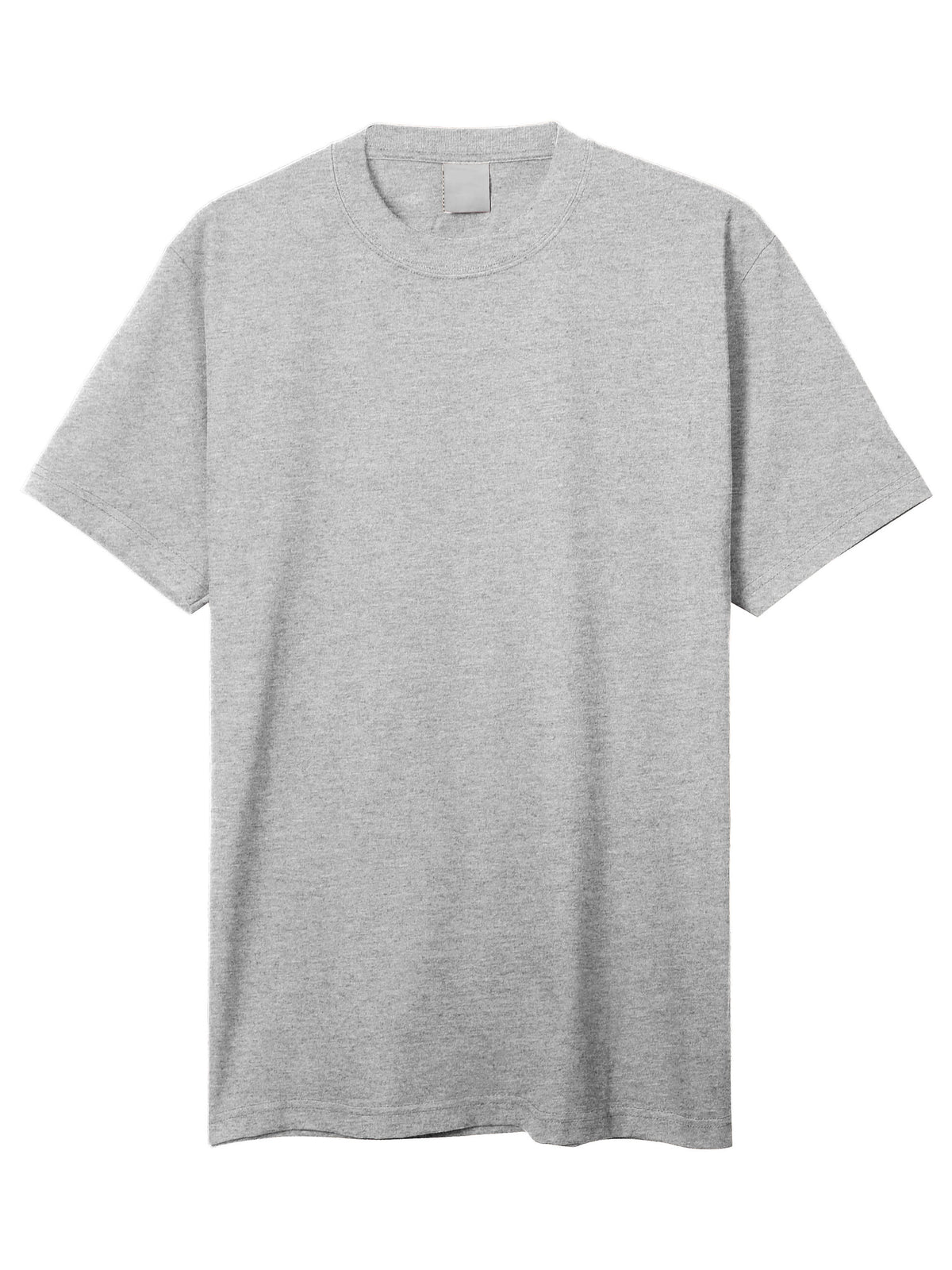 Men’s Super Max Heavyweight T Shirt S-2XL in Heather Gray - Hat and Beyond blank tee