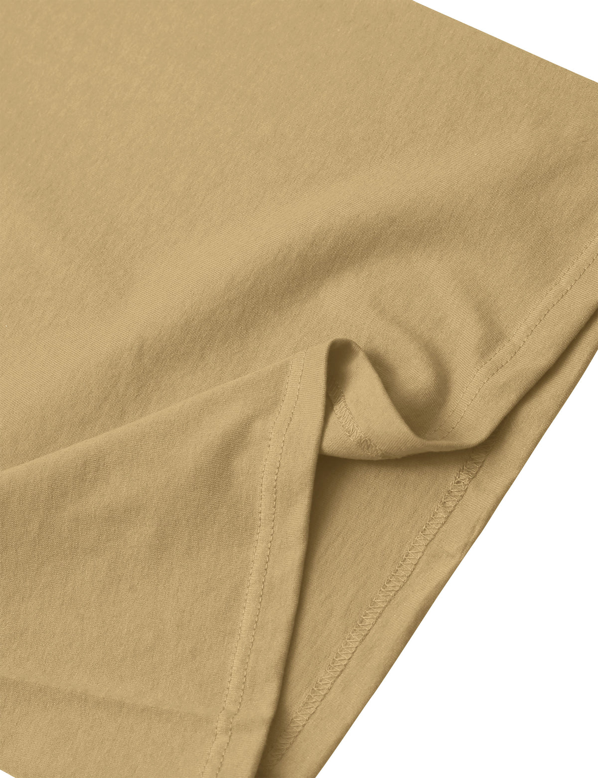 Men’s Super Max Heavyweight T Shirt Tall Sizes XLT-5XT in Khaki - Hat and Beyond blank tee