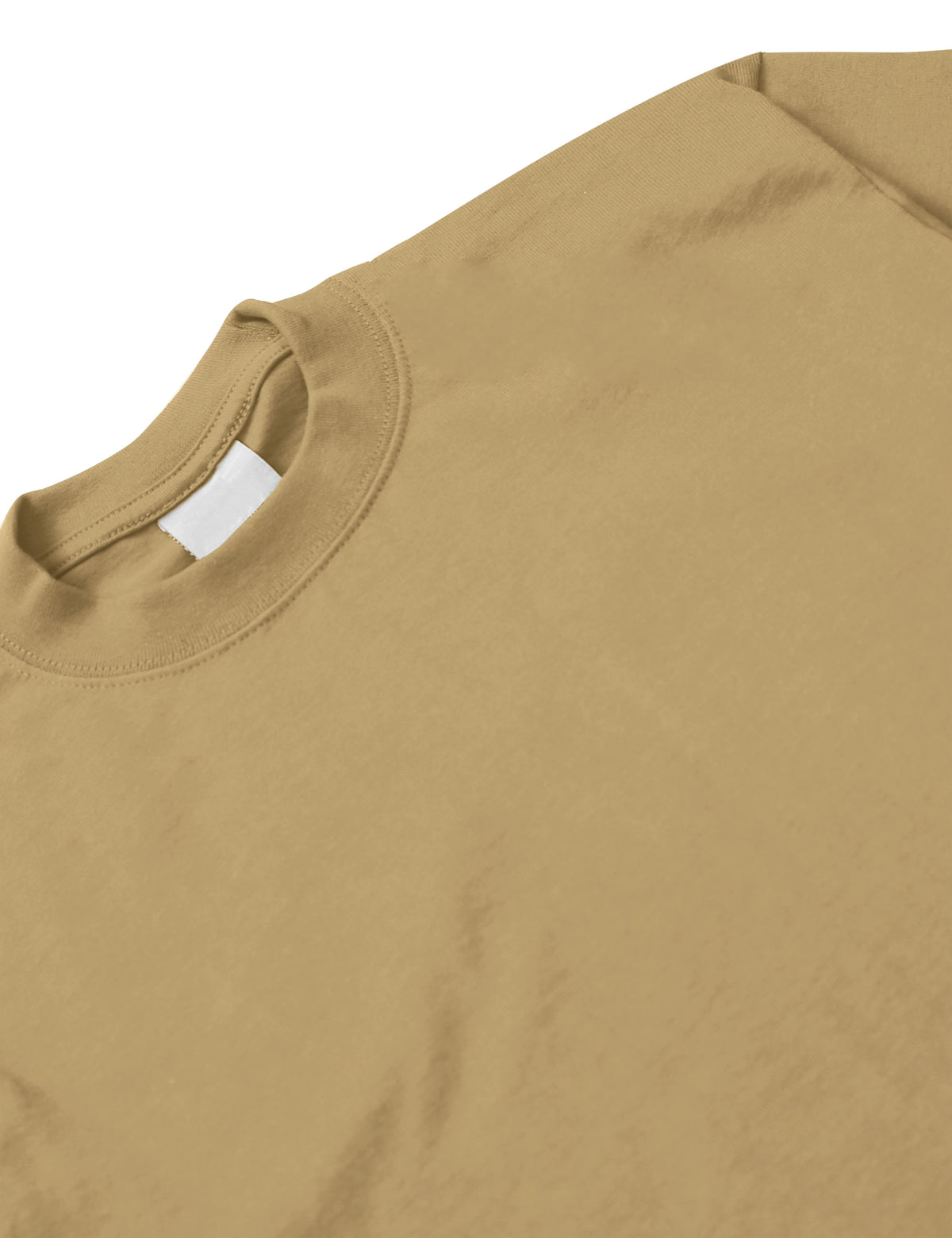 Men’s Super Max Heavyweight T Shirt Tall Sizes XLT-5XT in Khaki - Hat and Beyond blank tee