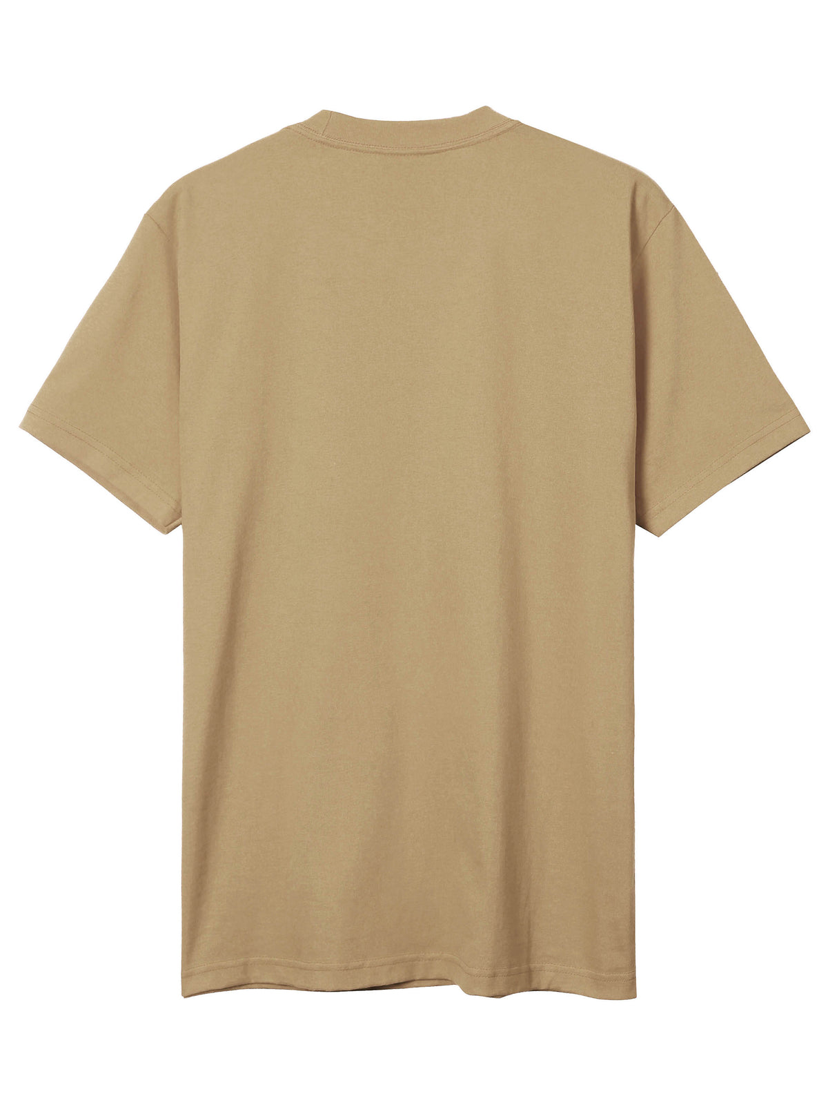 Men’s Super Max Heavyweight T Shirt S-2XL in Khaki - Hat and Beyond blank tee