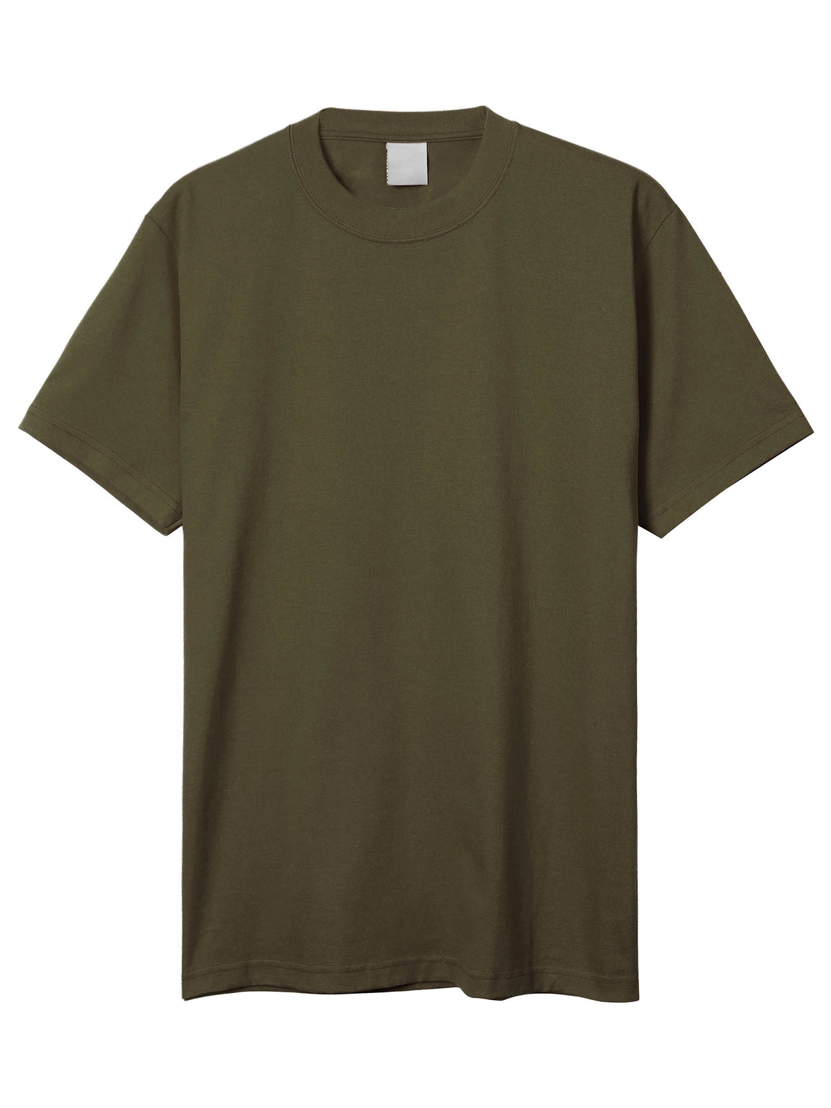 Men’s Super Max Heavyweight T Shirt Tall Sizes XLT-5XT in Olive - Hat and Beyond blank tee
