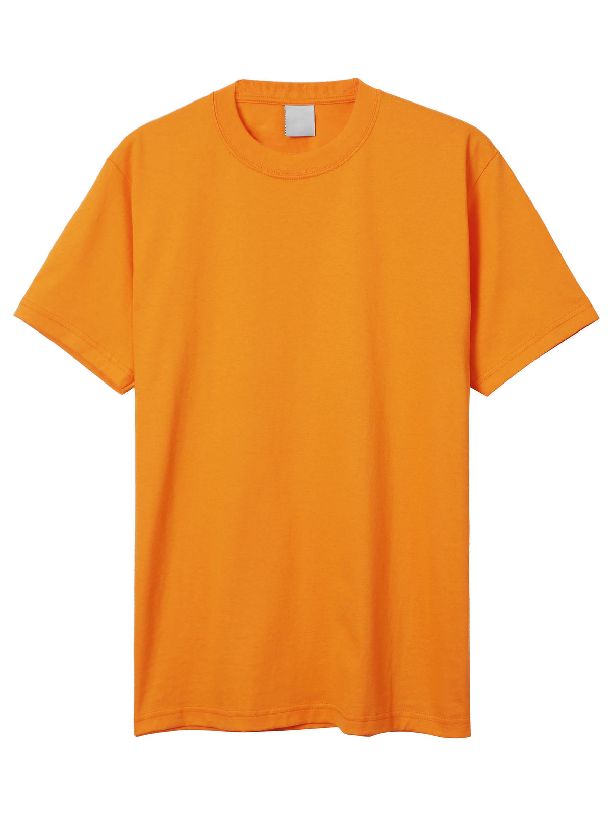 Men’s Super Max Heavyweight T Shirt S-2XL in Orange - Hat and Beyond blank tee