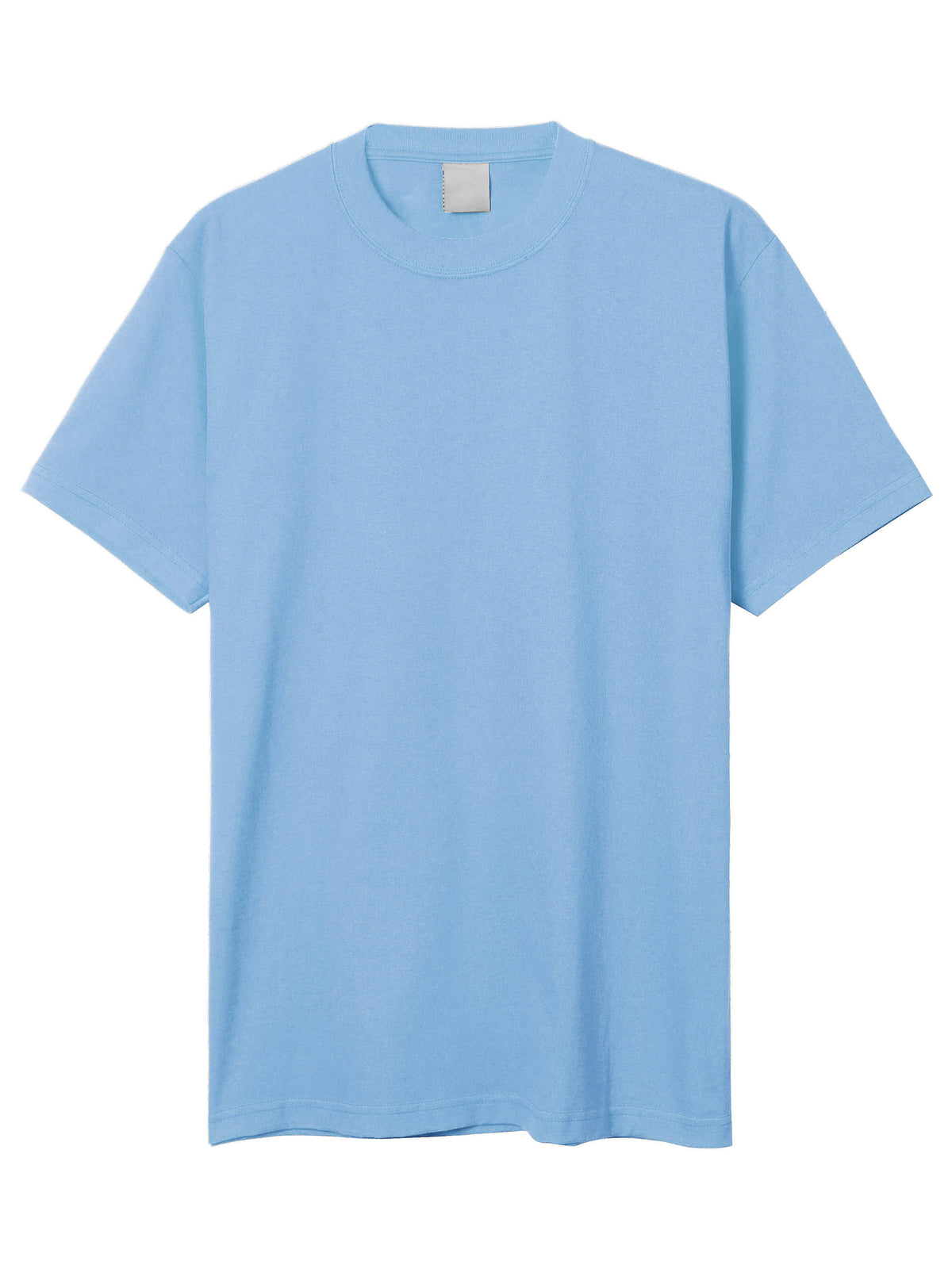 Men’s Super Max Heavyweight T Shirt S-2XL in Sky Blue - Hat and Beyond blank tee