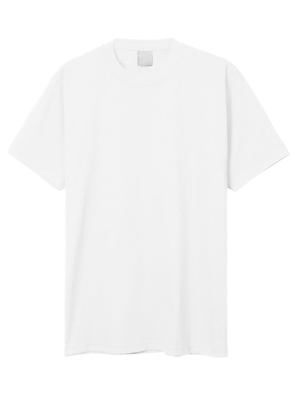 Men’s Super Max Heavyweight T Shirt Tall Sizes XLT-5XT in White - Hat and Beyond blank tee