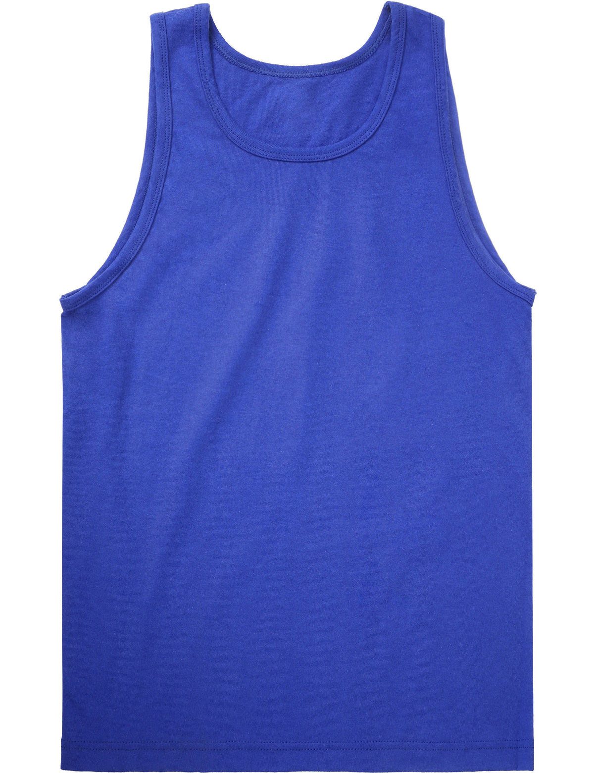 Men’s Muscle Fit Workout Sleeveless Tank Top in Royal Blue - Hat and Beyond tank top