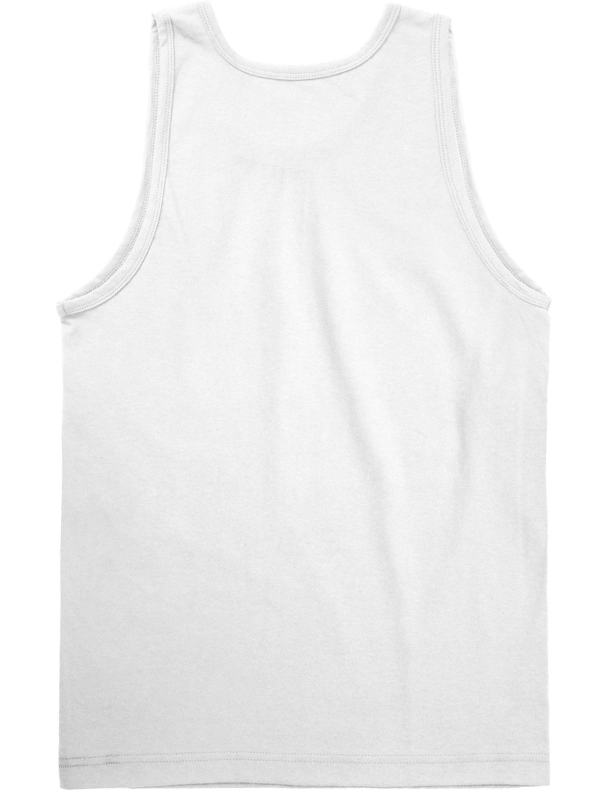 Men’s Muscle Fit Workout Sleeveless Tank Top in White - Hat and Beyond tank top