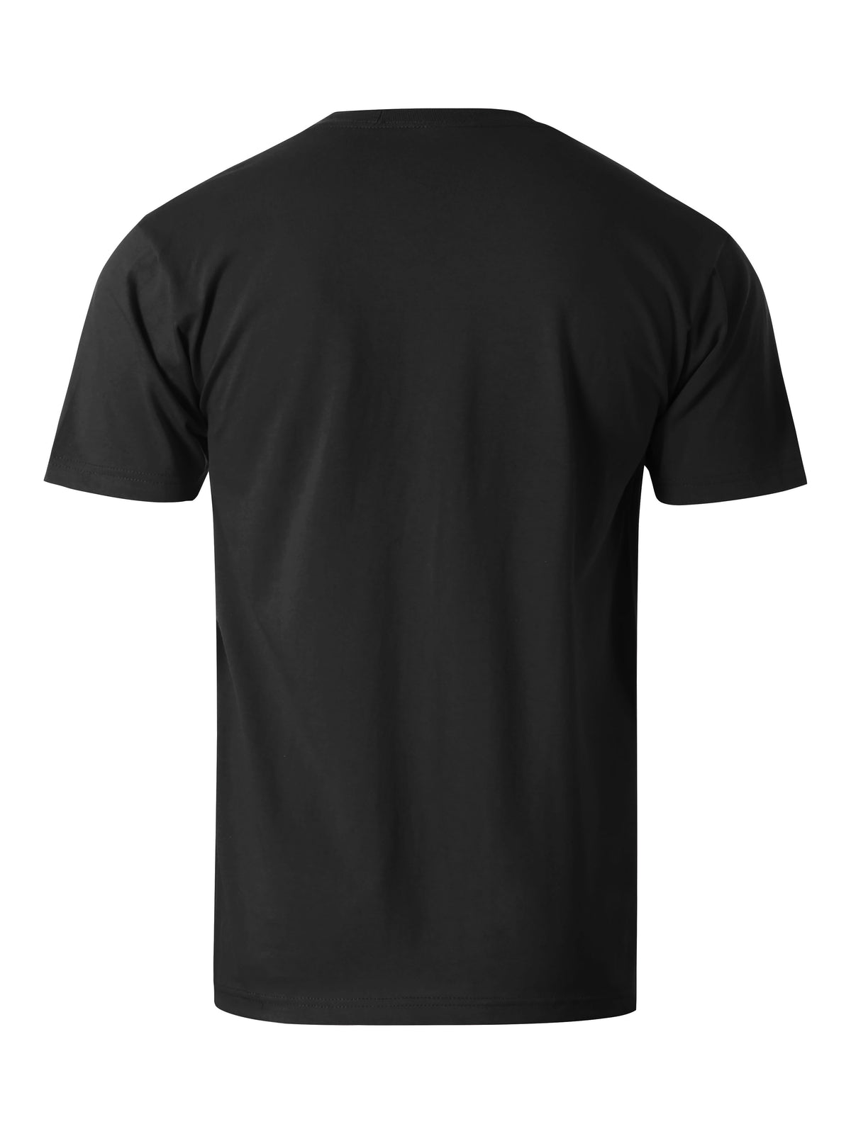 Men’s Essential Crew Neck Short Sleeve T Shirt S-XL in Black - Hat and Beyond blank tee