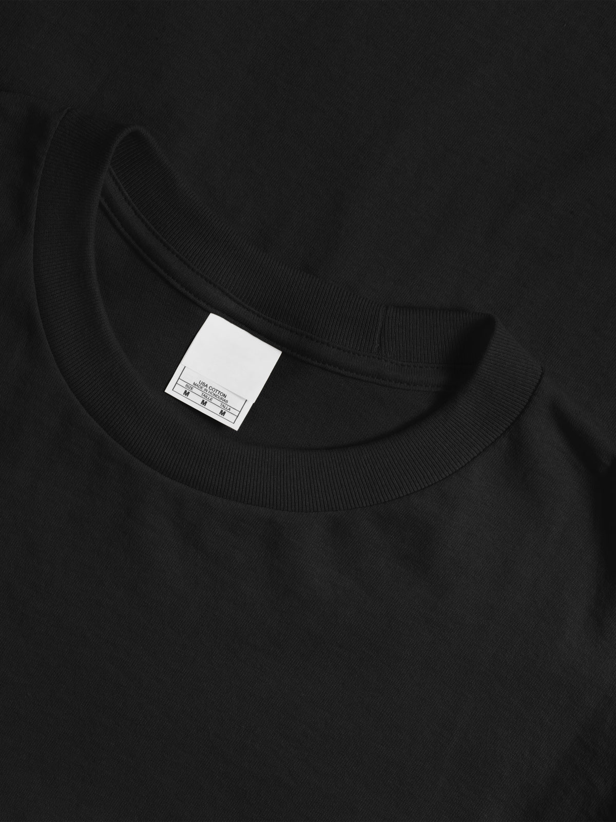 Men’s Essential Crew Neck Short Sleeve T Shirt 2XL-5XL in Black - Hat and Beyond blank tee