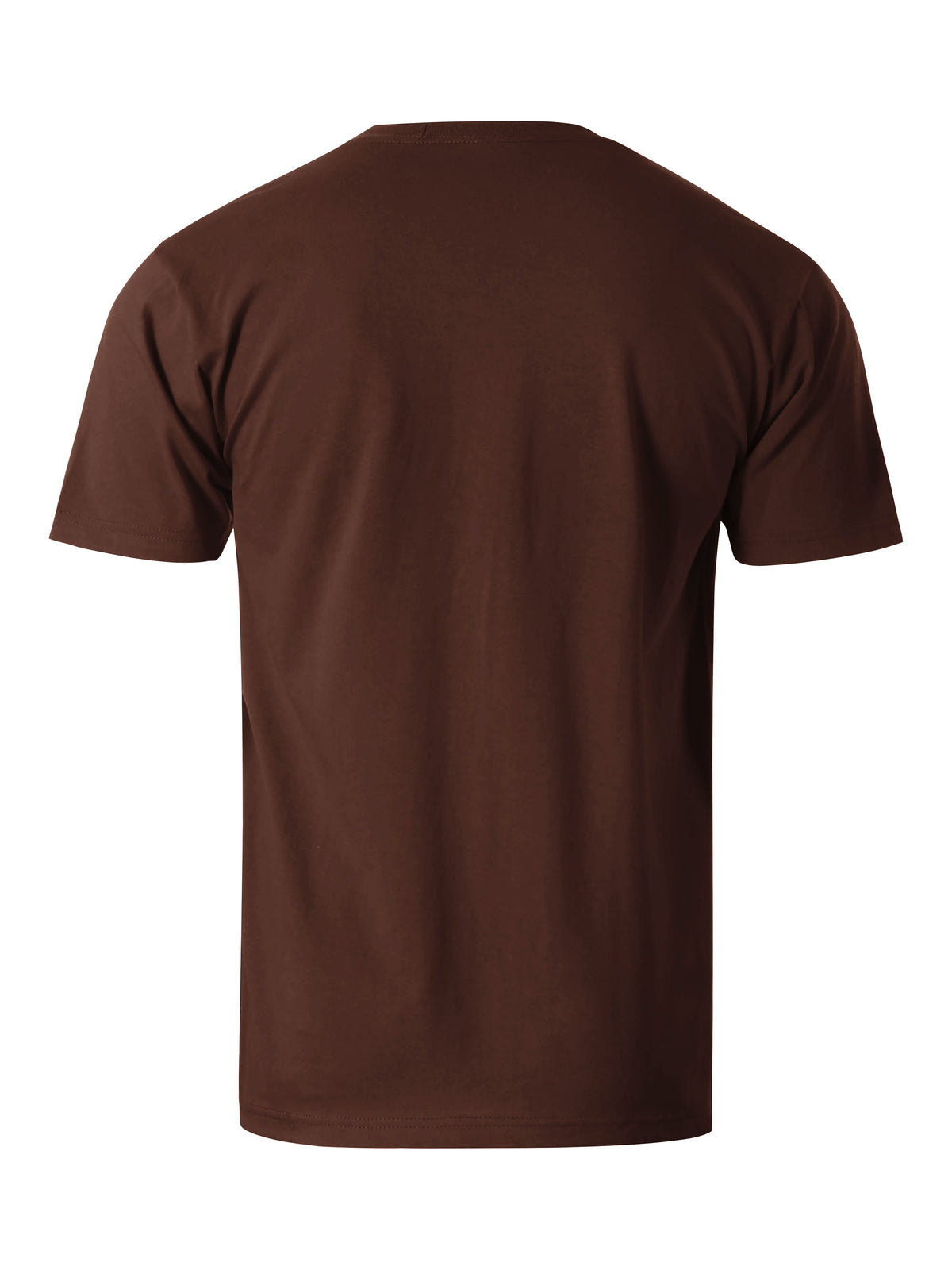 Men’s Essential Crew Neck Short Sleeve T Shirt S-XL in Brown - Hat and Beyond blank tee