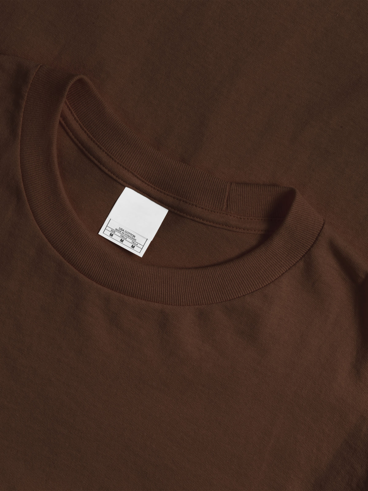 Men’s Essential Crew Neck Short Sleeve T Shirt S-XL in Brown - Hat and Beyond blank tee