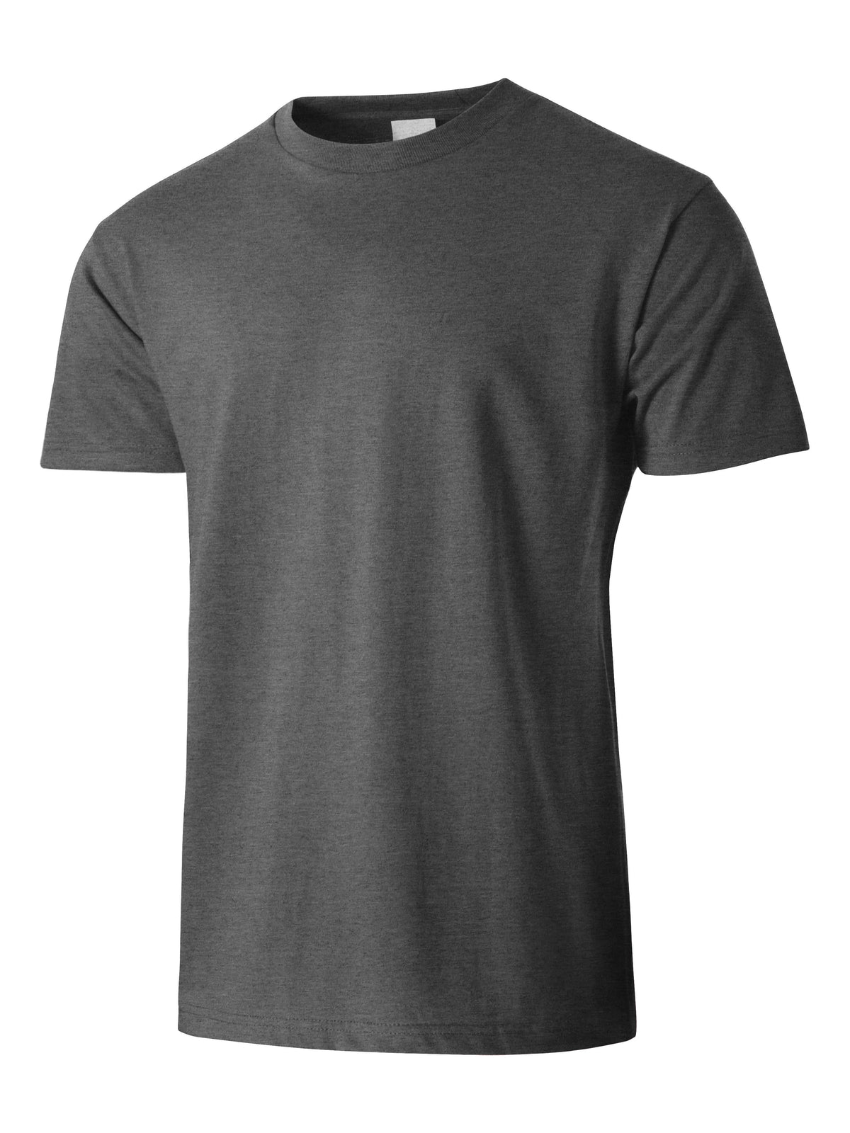 Men’s Essential Crew Neck Short Sleeve T Shirt S-XL in Charcoal Gray - Hat and Beyond blank tee
