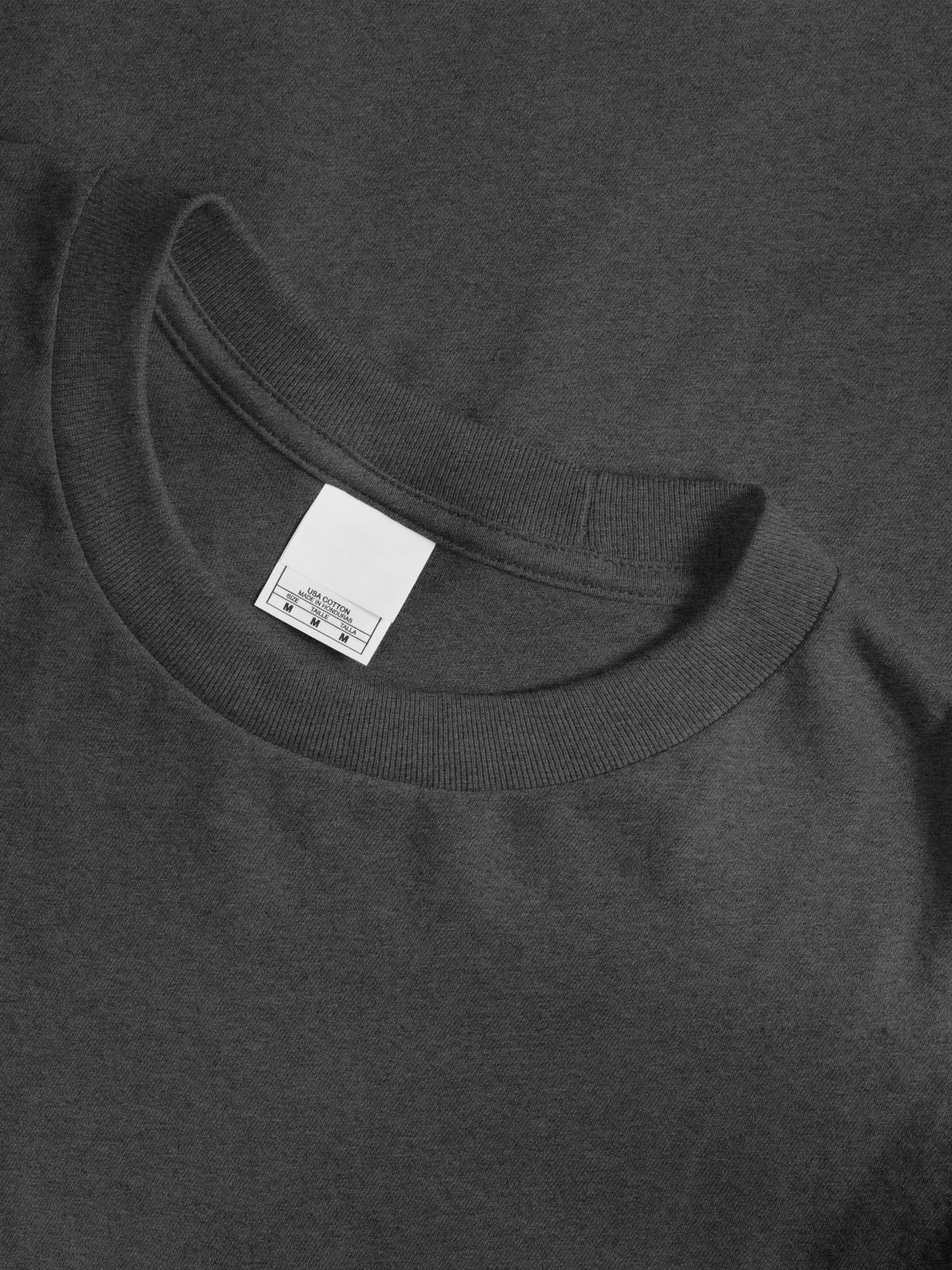 Men’s Essential Crew Neck Short Sleeve T Shirt 2XL-5XL in Charcoal Gray - Hat and Beyond blank tee