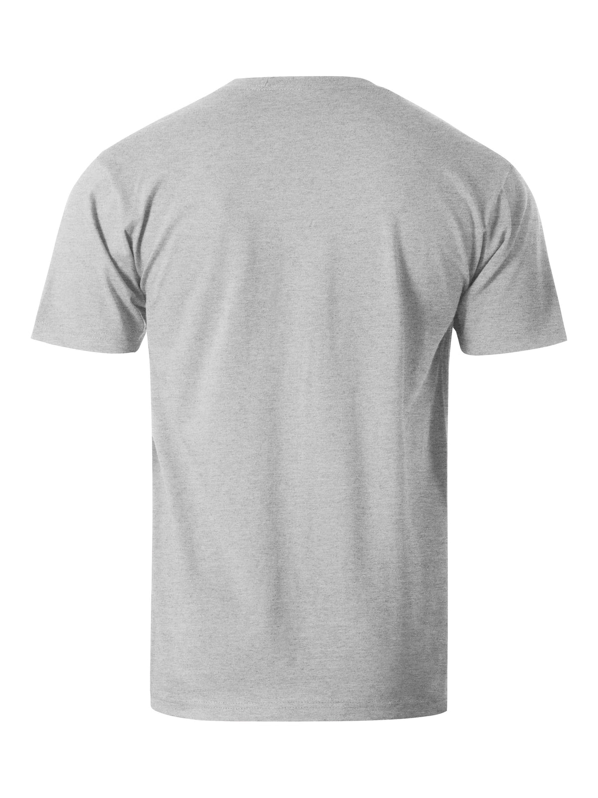 Men’s Essential Crew Neck Short Sleeve T Shirt S-XL in Heather Gray - Hat and Beyond blank tee