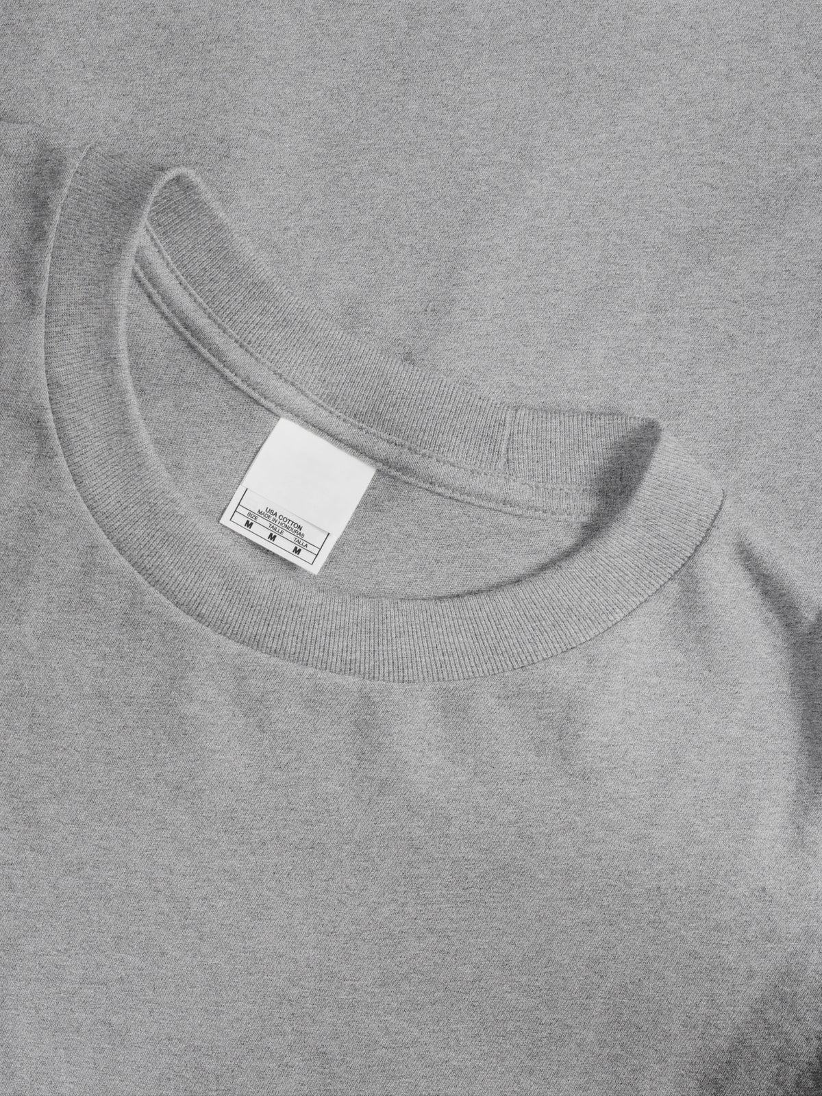 Men’s Essential Crew Neck Short Sleeve T Shirt S-XL in Heather Gray - Hat and Beyond blank tee