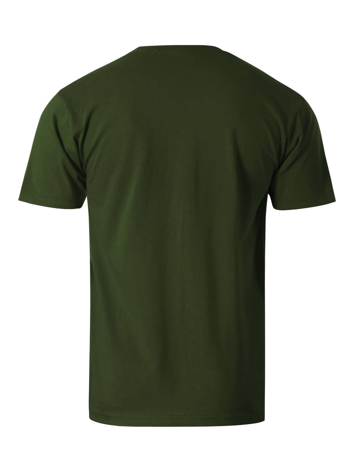 Men’s Essential Crew Neck Short Sleeve T Shirt S-XL in Hunter Green - Hat and Beyond blank tee