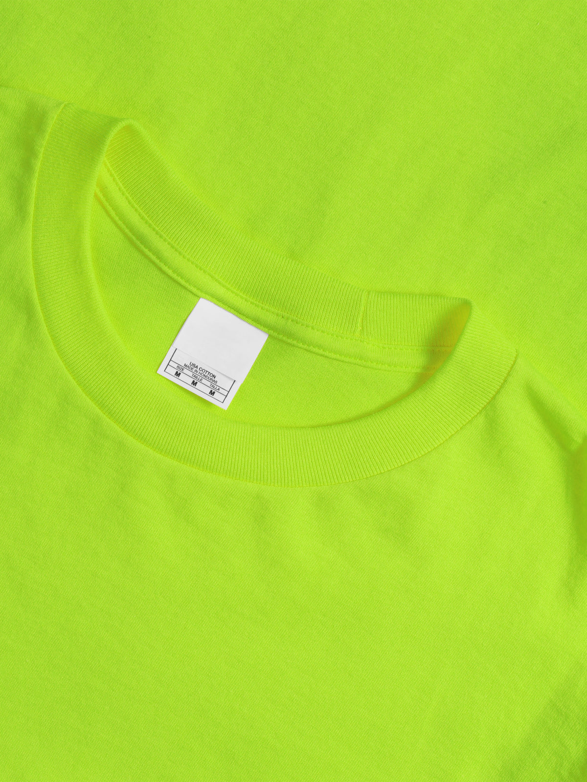 Men’s Essential Crew Neck Short Sleeve T Shirt S-XL in Lime - Hat and Beyond blank tee