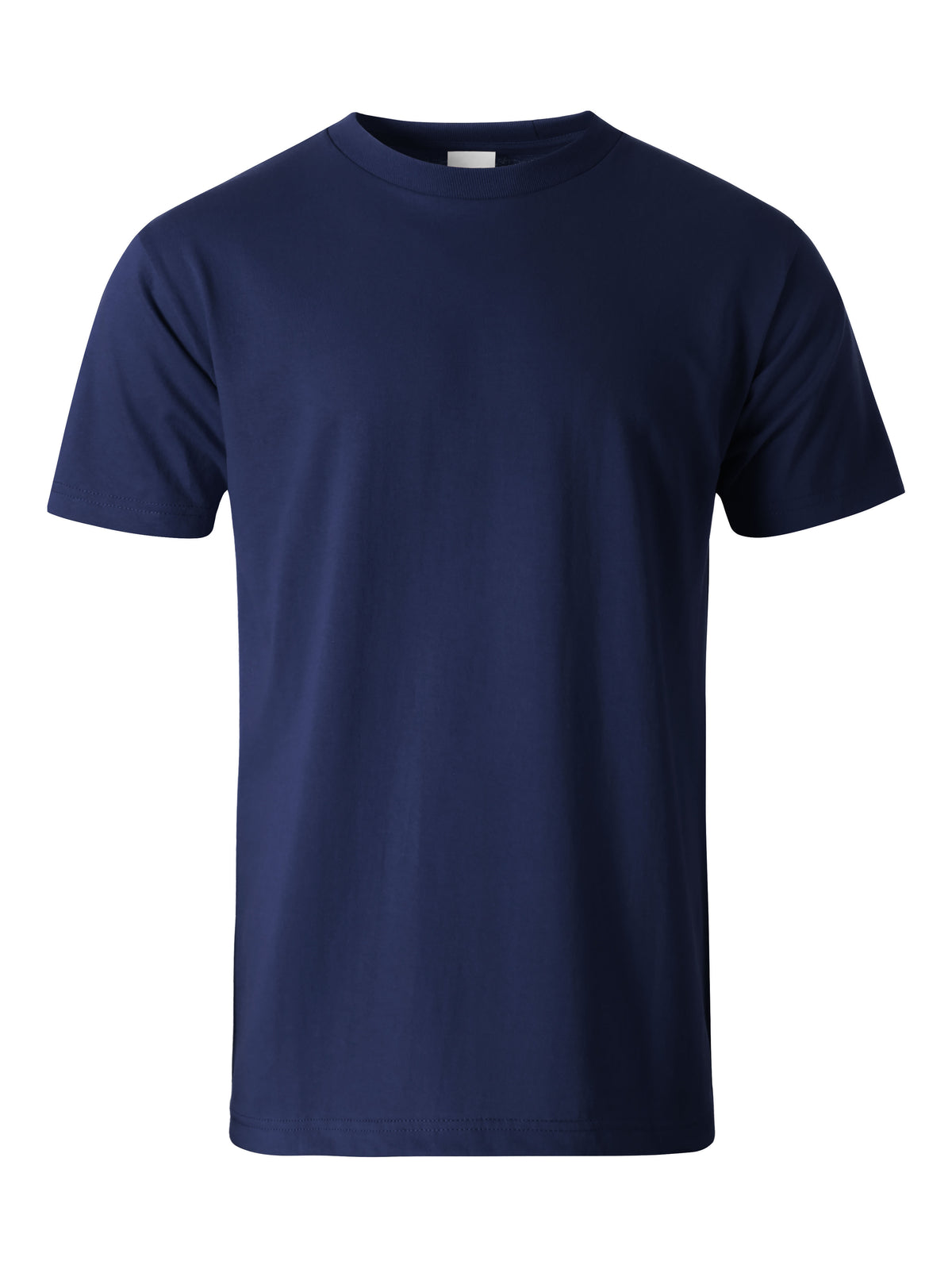 Men’s Essential Crew Neck Short Sleeve T Shirt S-XL in Navy - Hat and Beyond blank tee
