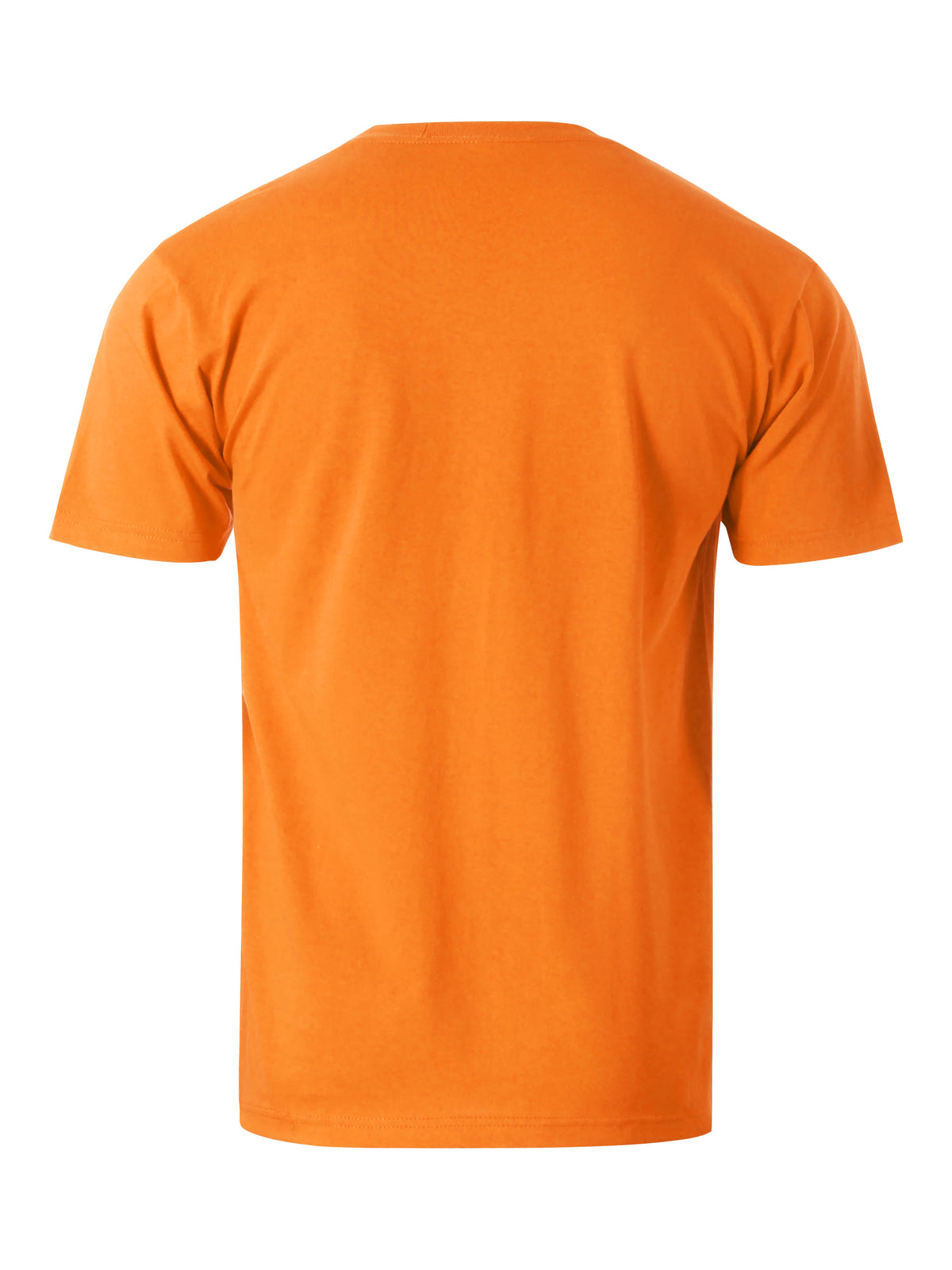 Men’s Essential Crew Neck Short Sleeve T Shirt 2XL-5XL in Orange - Hat and Beyond blank tee