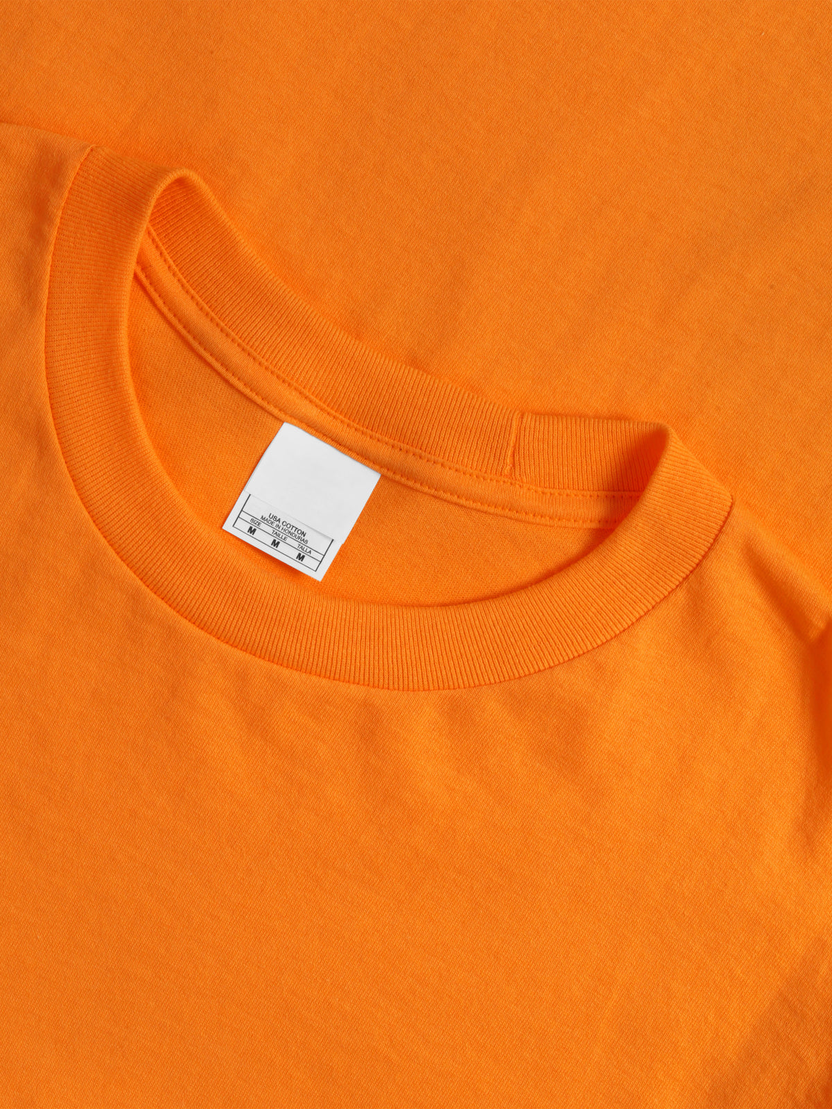 Men’s Essential Crew Neck Short Sleeve T Shirt 2XL-5XL in Orange - Hat and Beyond blank tee