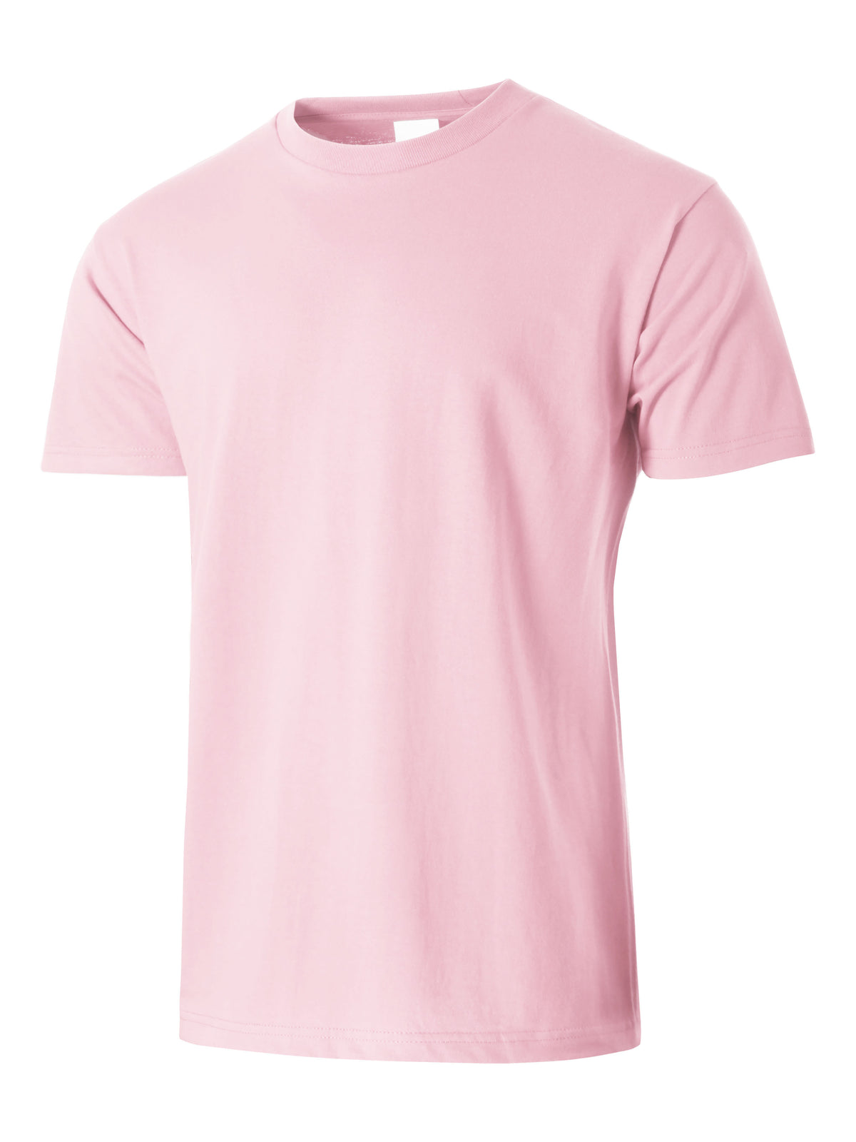 Men’s Essential Crew Neck Short Sleeve T Shirt 2XL-5XL in Pink - Hat and Beyond blank tee