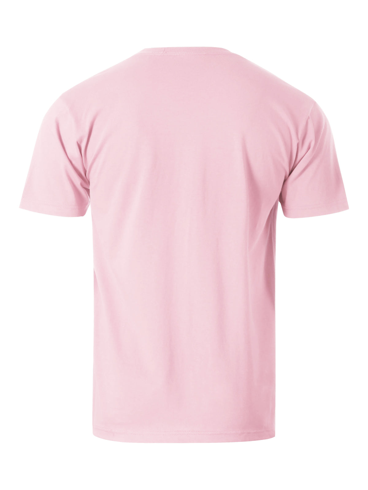 Men’s Essential Crew Neck Short Sleeve T Shirt 2XL-5XL in Pink - Hat and Beyond blank tee