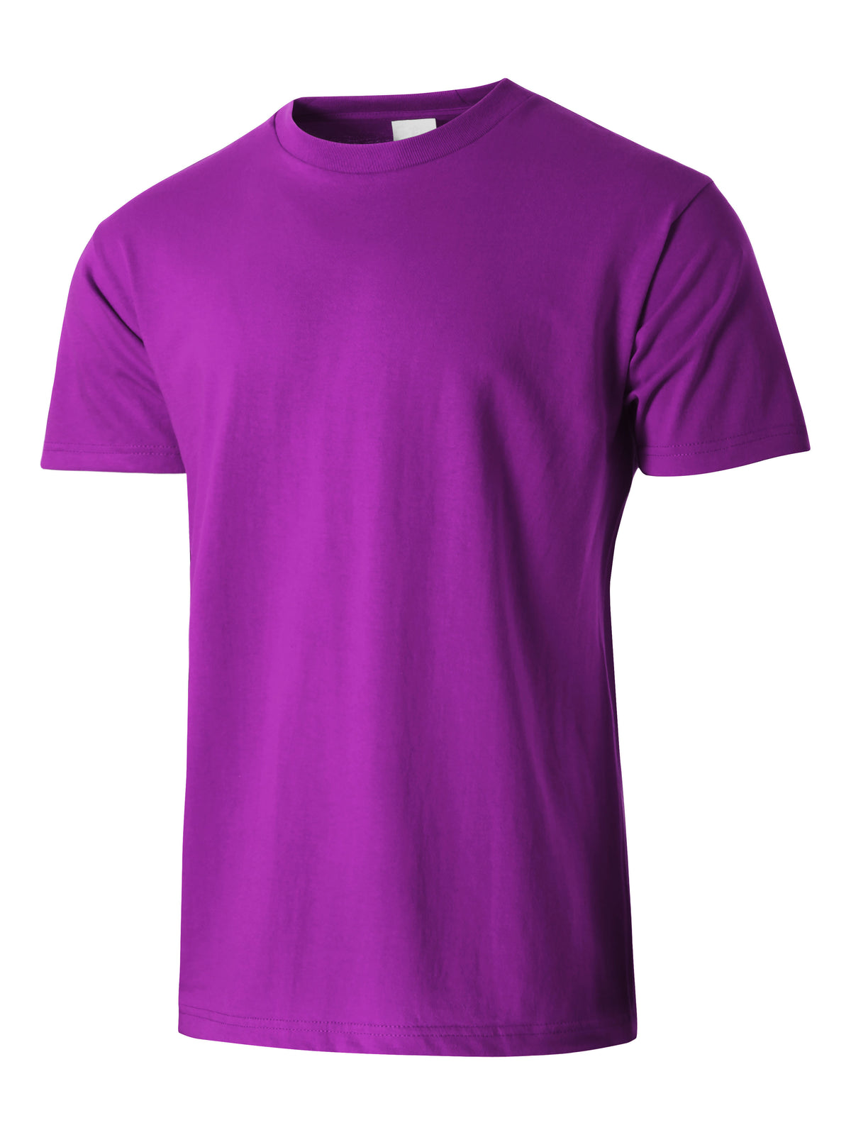 Men’s Essential Crew Neck Short Sleeve T Shirt 2XL-5XL in Purple - Hat and Beyond blank tee